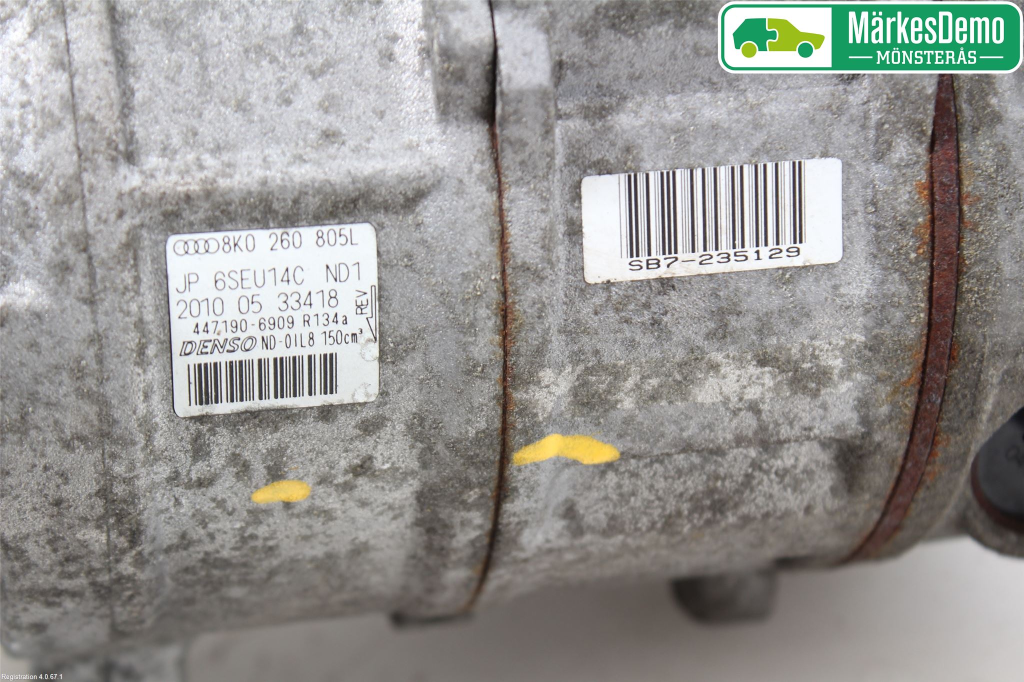 Audi A4/S4 08-11 Varme Ac Kompressor