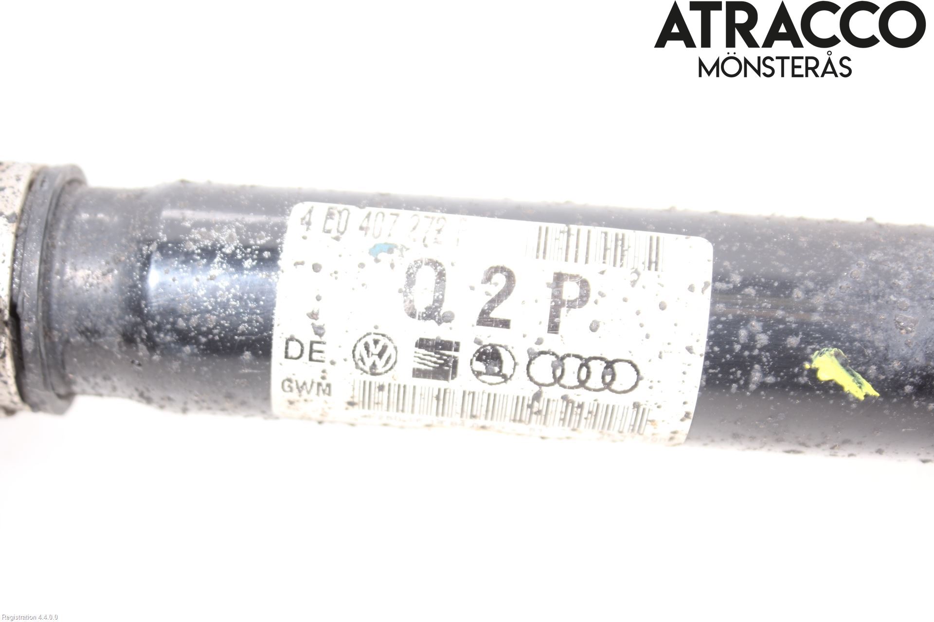 Audi A8/S8 4E  02-09 Drivaksel Foran Kompl Høyre