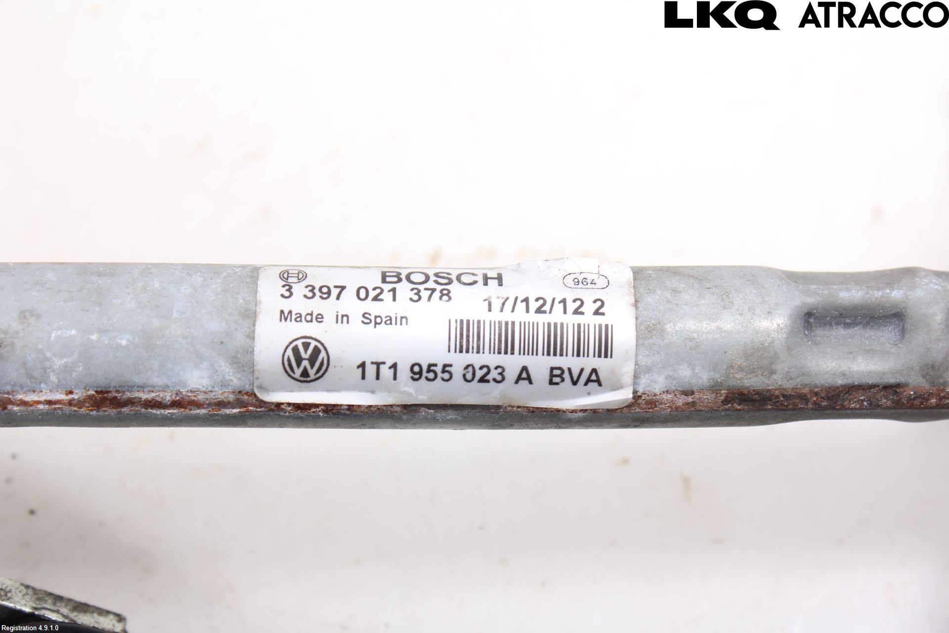 Volkswagen VW TOURAN 10-15 Viskeroverføring Frontrute