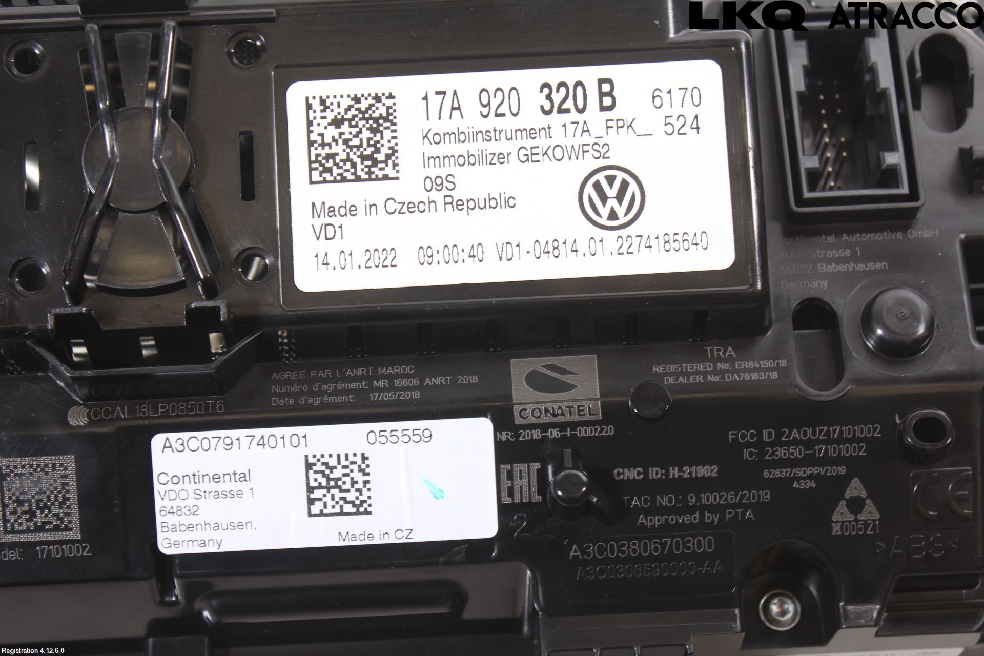 Volkswagen VW T-ROC 18- Instr Kombinert
