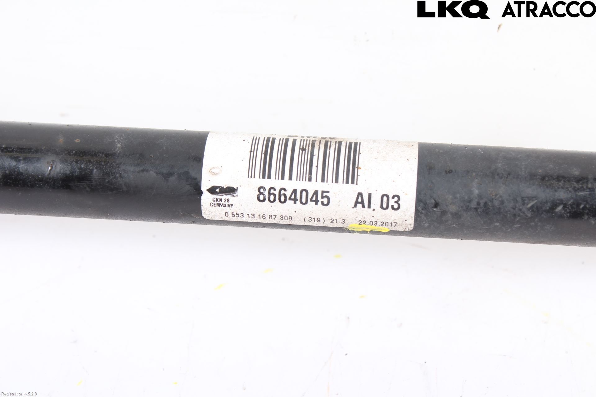 BMW 5 G30/G31/F90 17-23 Drivaksel Bak Kompl Venstre