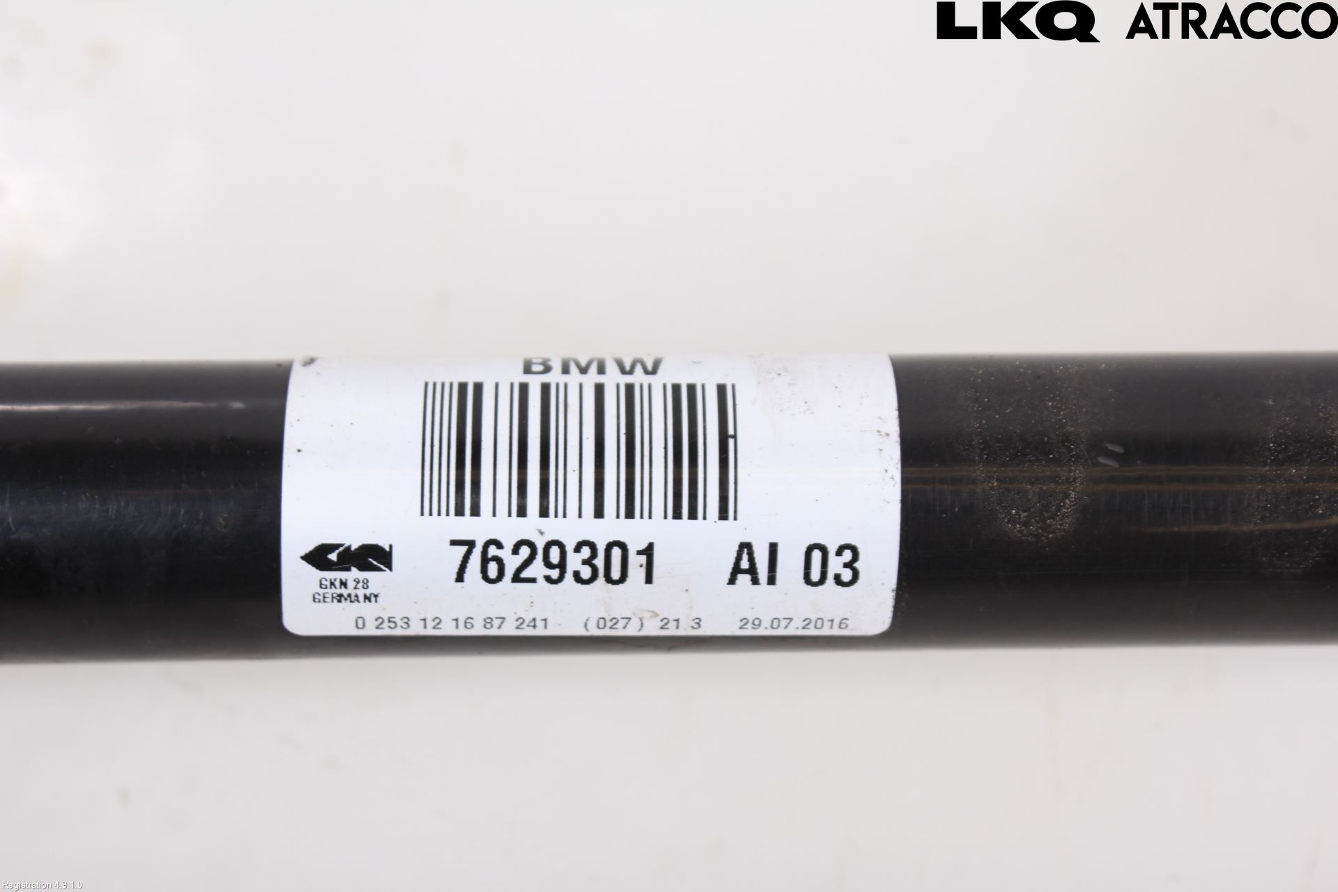 BMW 1 F20/F21 11-19 Drivaksel Bak Kompl Venstre