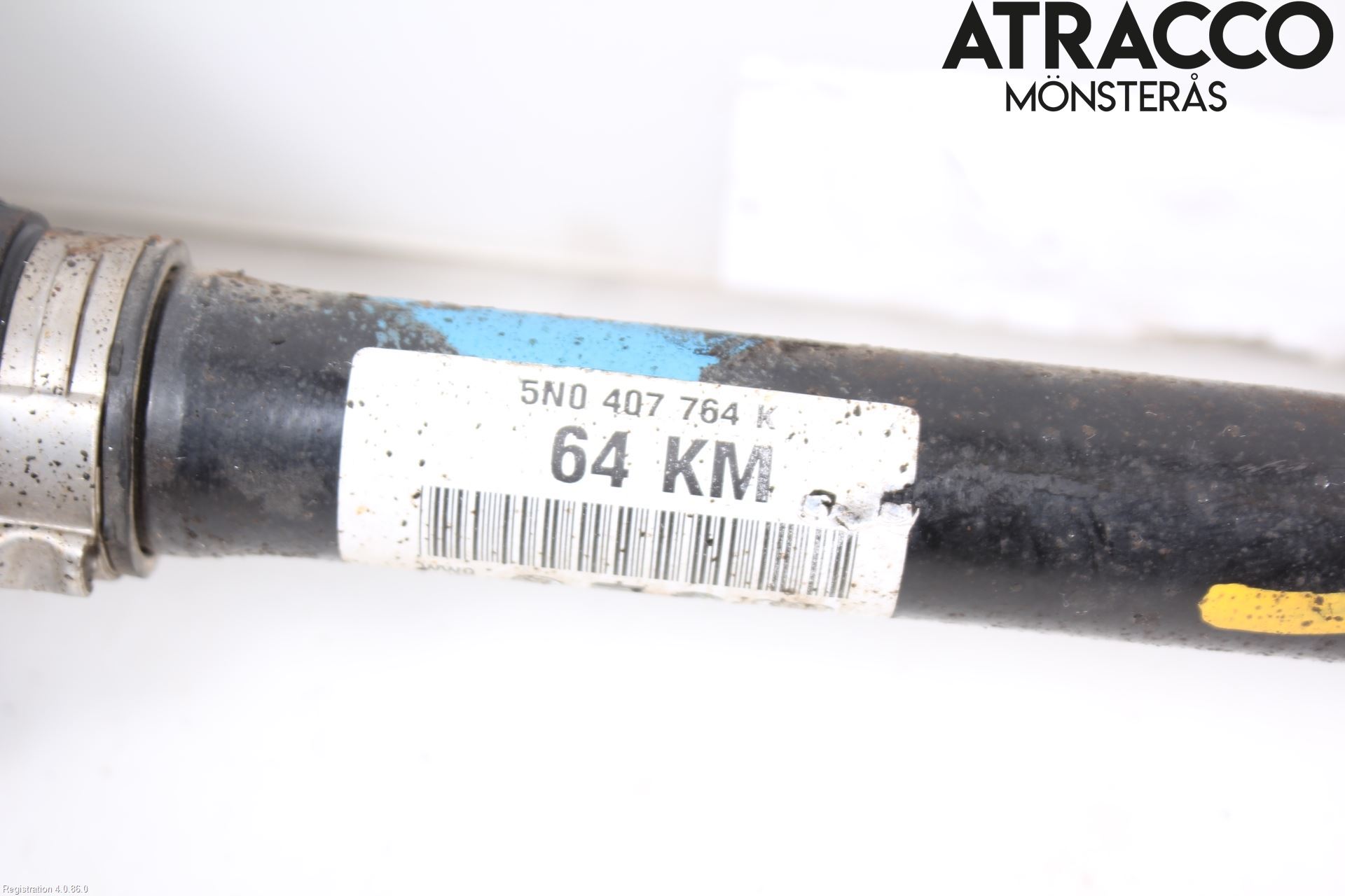 Volkswagen VW TIGUAN 07-16 Drivaksel Foran Kompl Høyre