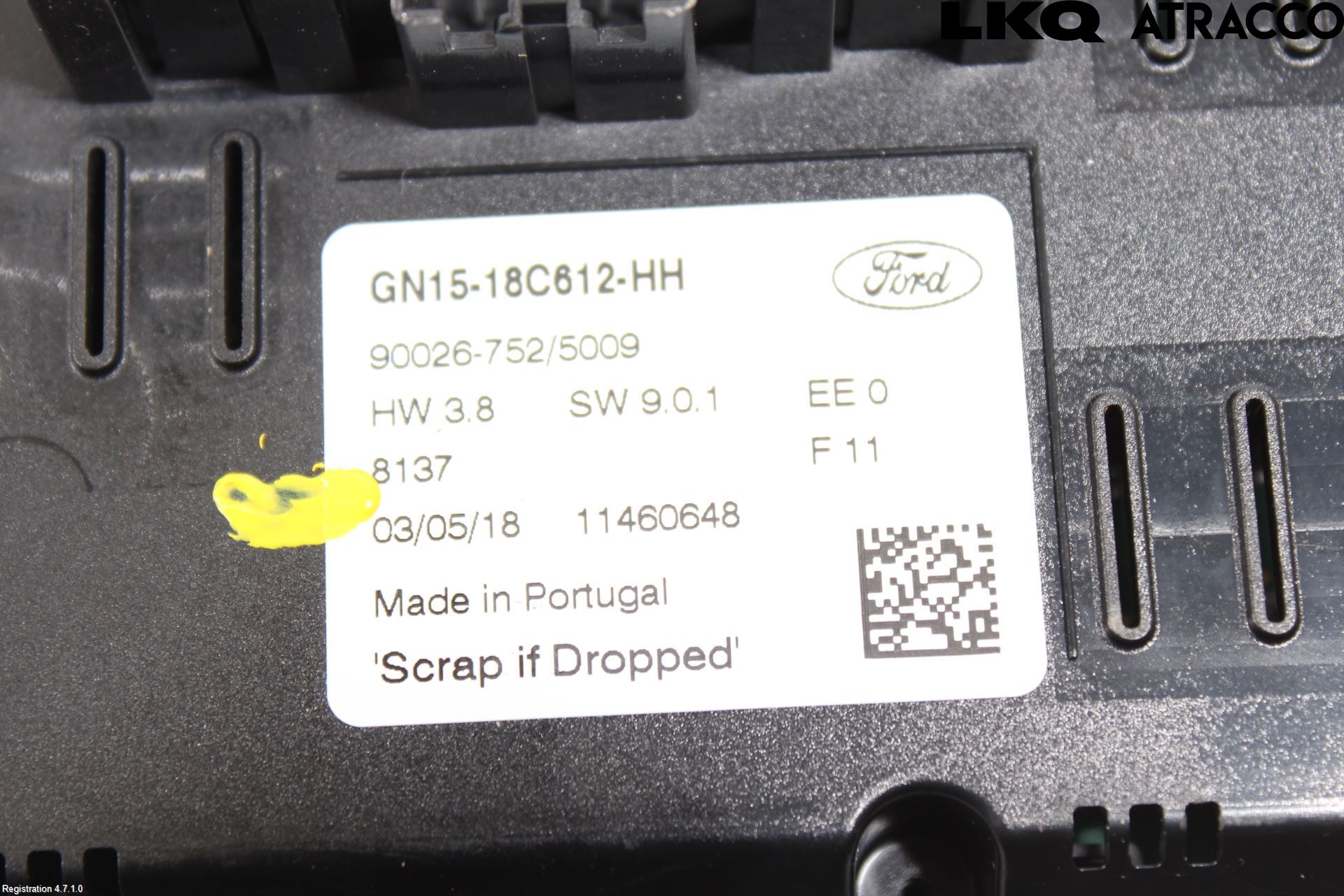 Ford ECOSPORT 17- Varme Ac Betjening-Display