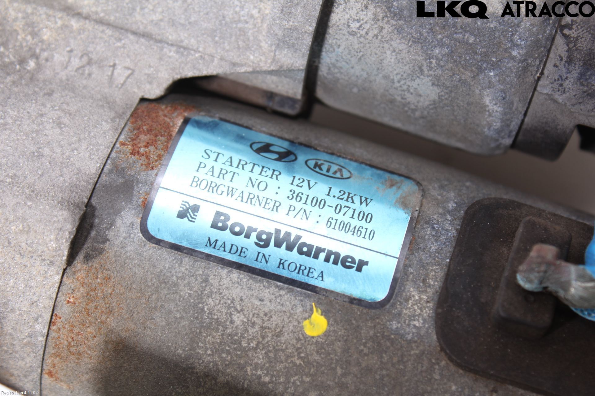 Kia PICANTO 17- Startmotor