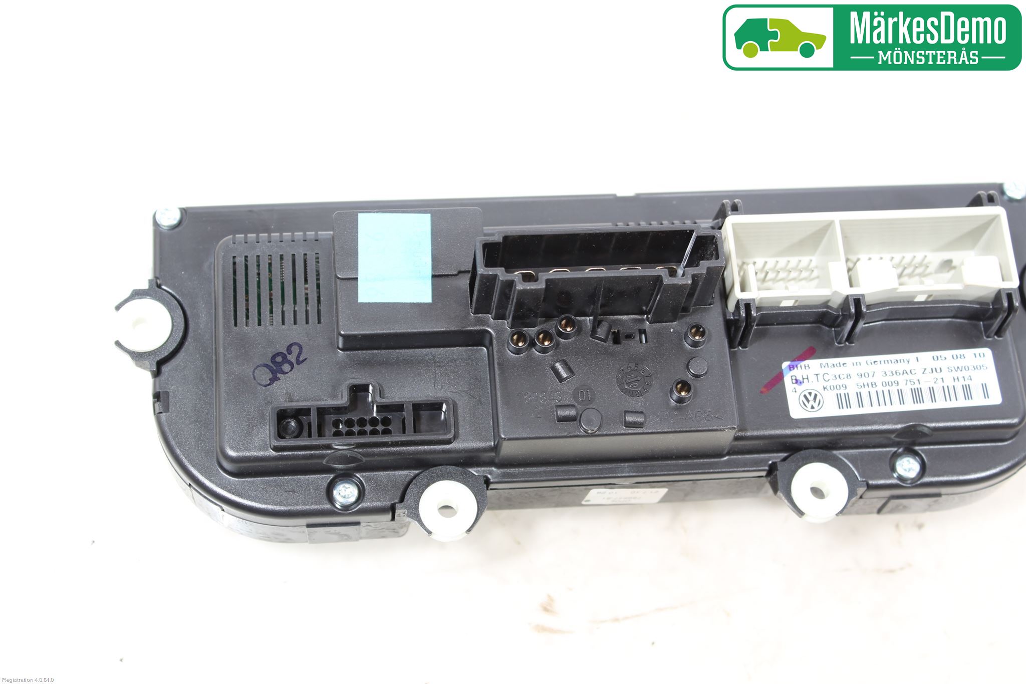 Volkswagen VW GOLF VI 09-13 Varme Ac Betjening-Display