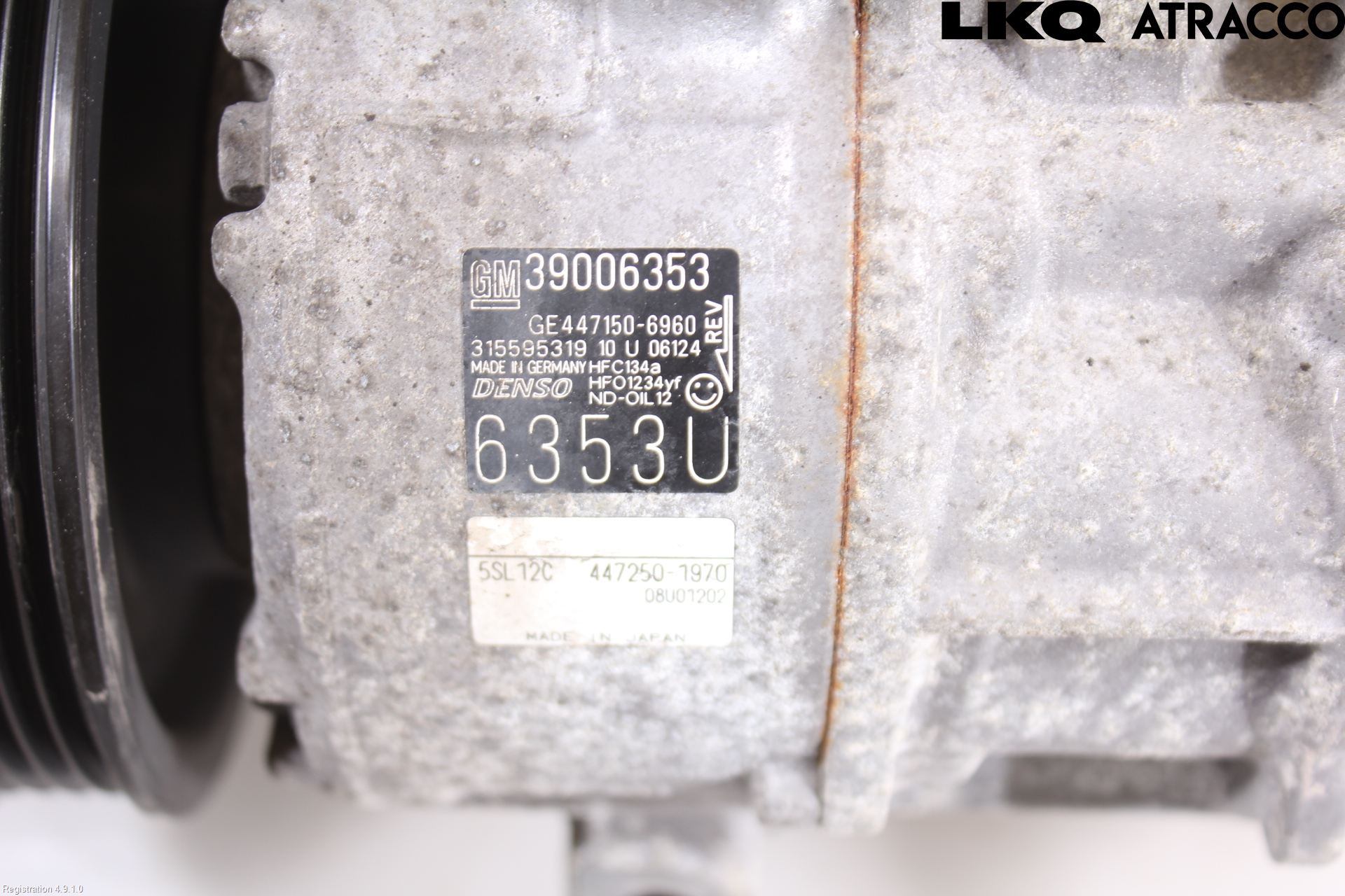 Opel CORSA E 15-19 Varme Ac Kompressor