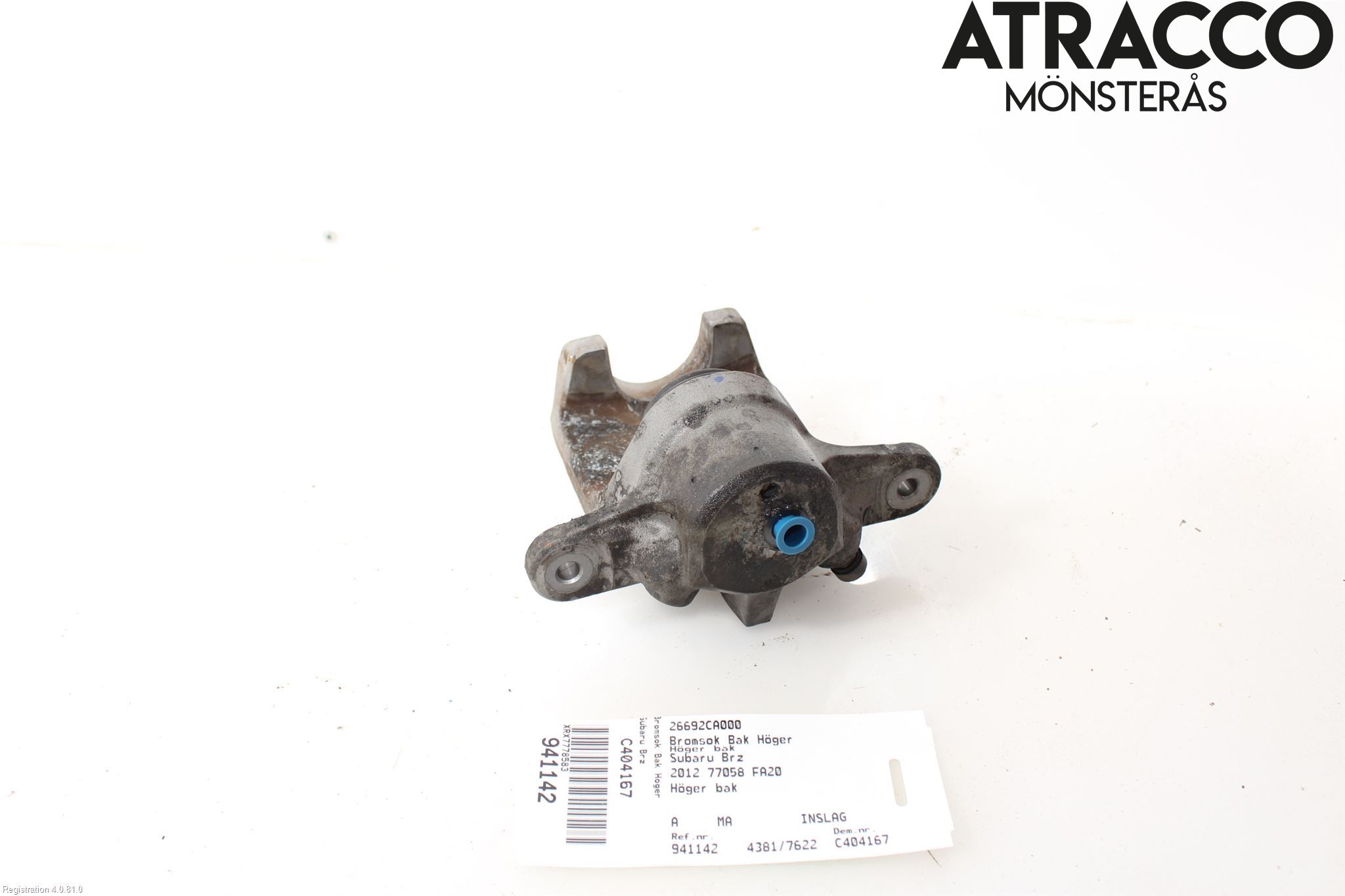 Subaru BRZ Bremsecaliper Bak Høyre
