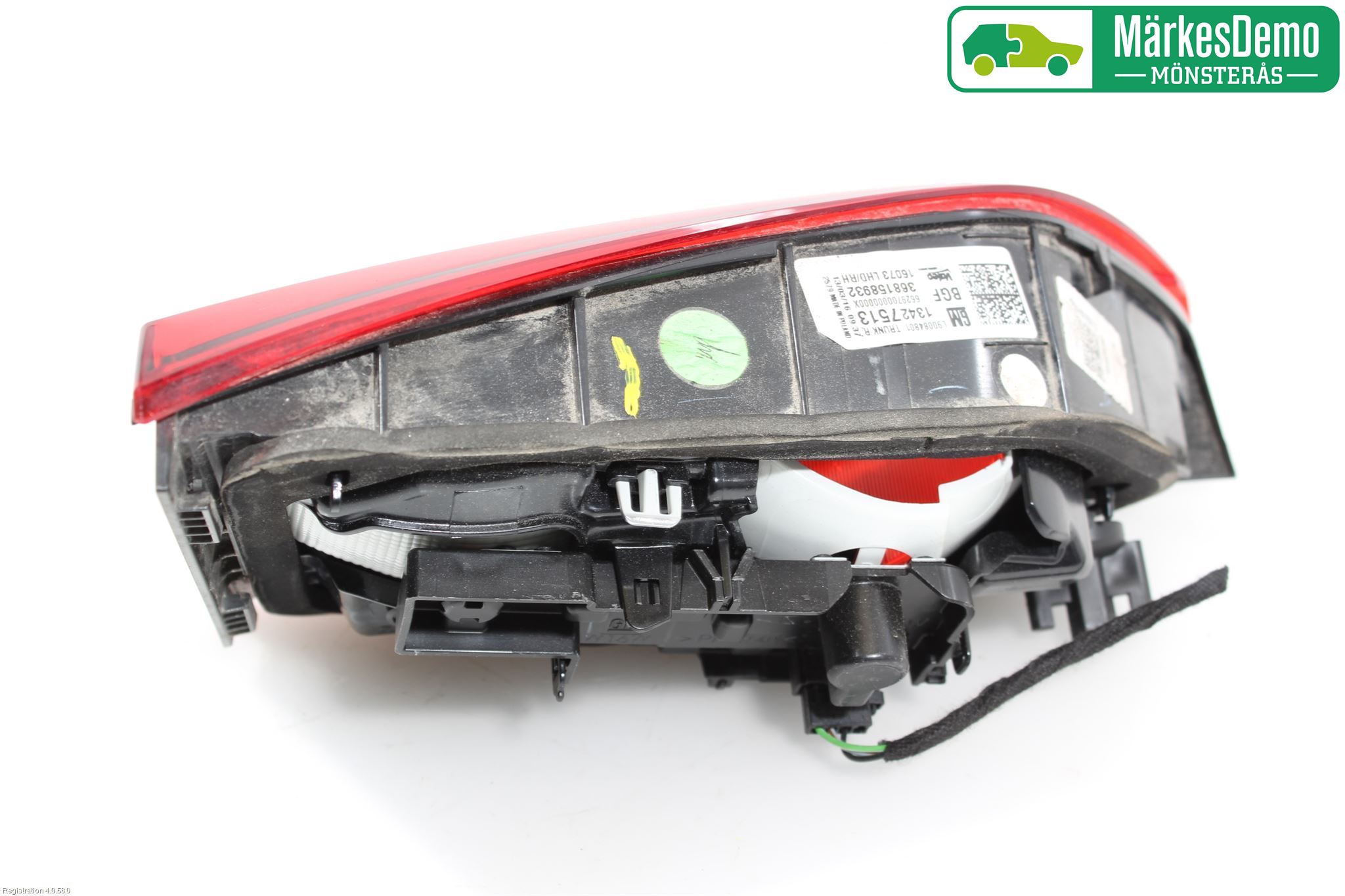 Opel ASTRA K 16-22 Baklykt Høyre  På Luke(Indre)