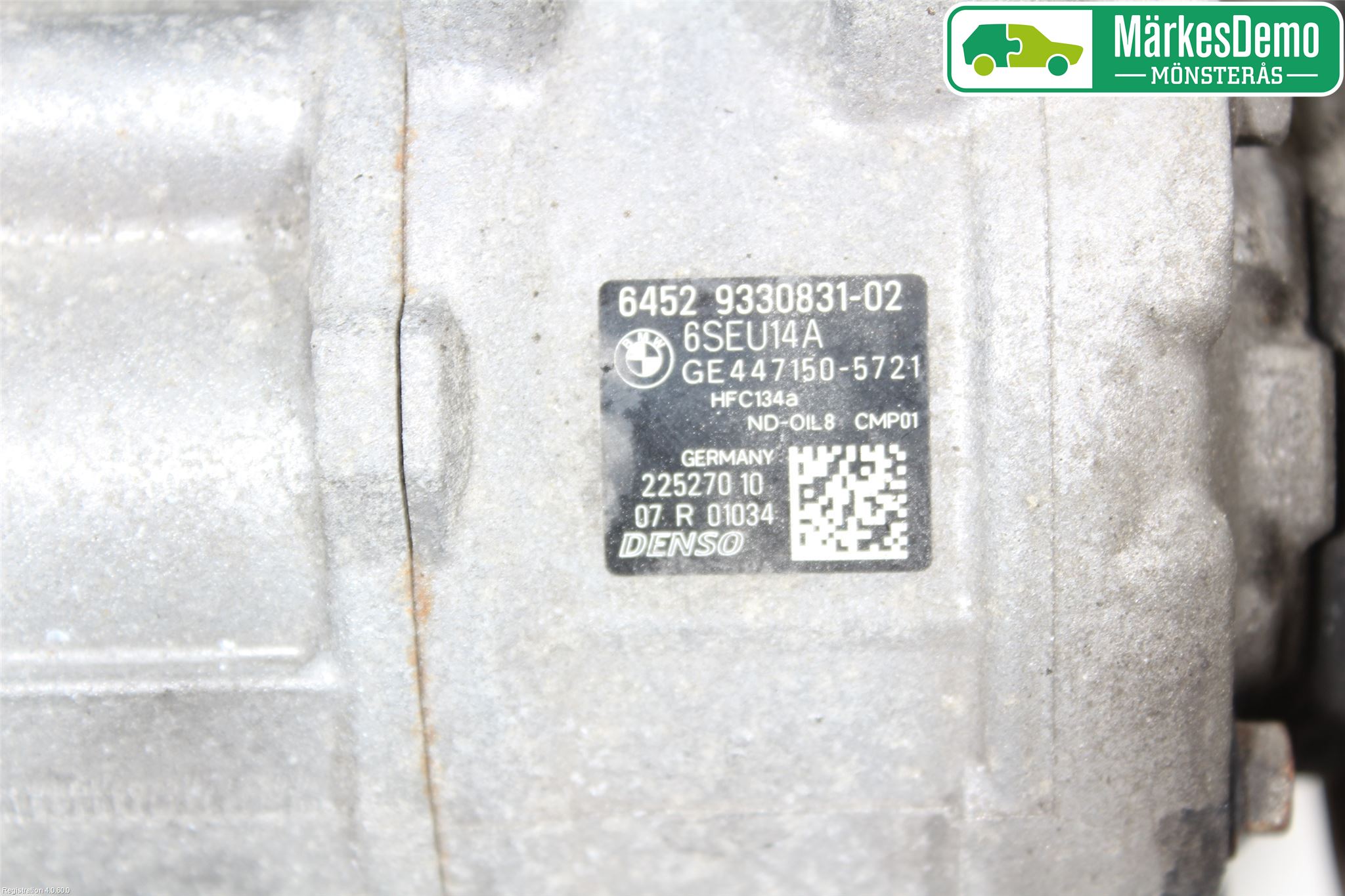 BMW 3 GT F34 13-19 Varme Ac Kompressor