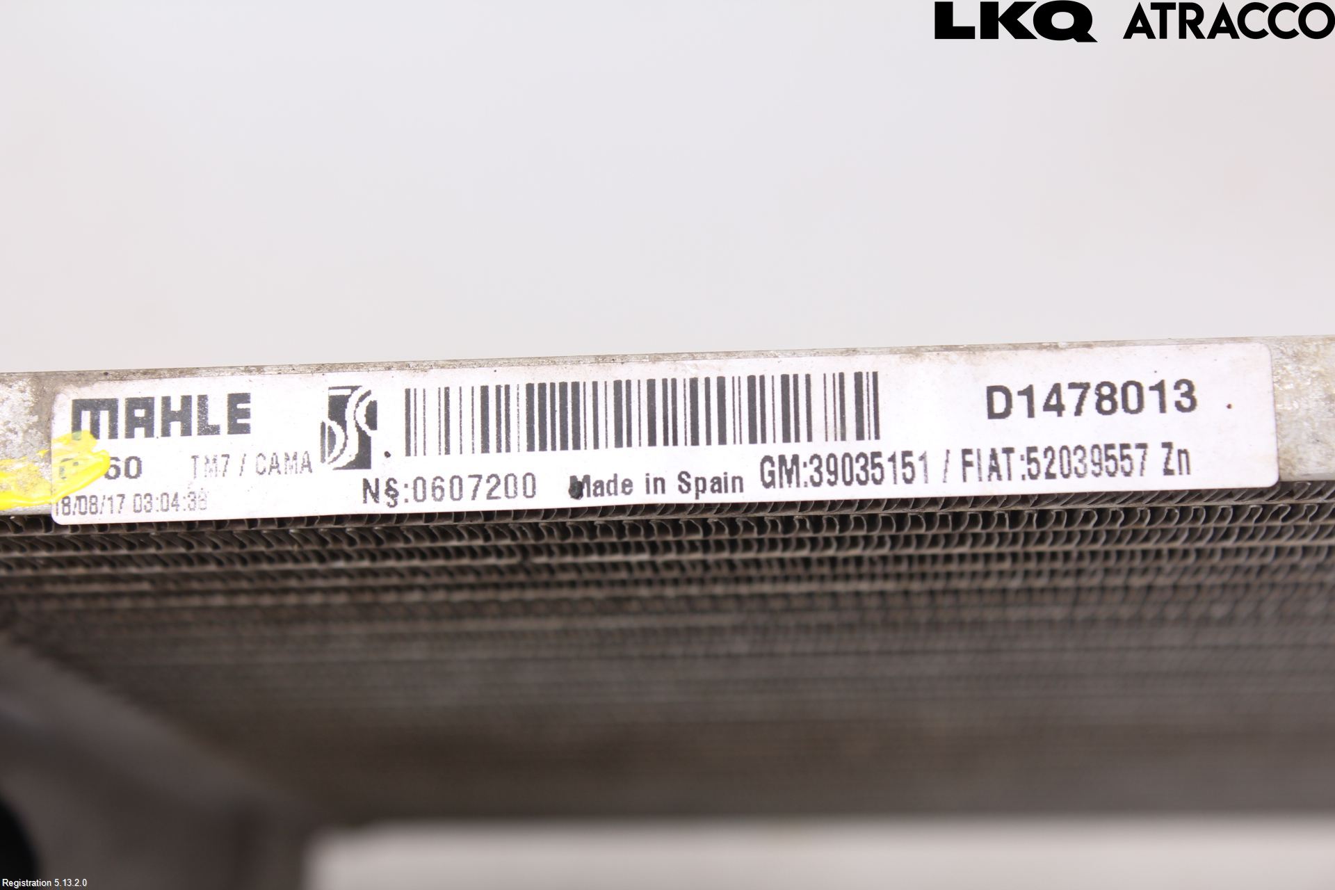 Opel CORSA E 15-19 Varme Ac Kondenser-Kjøler