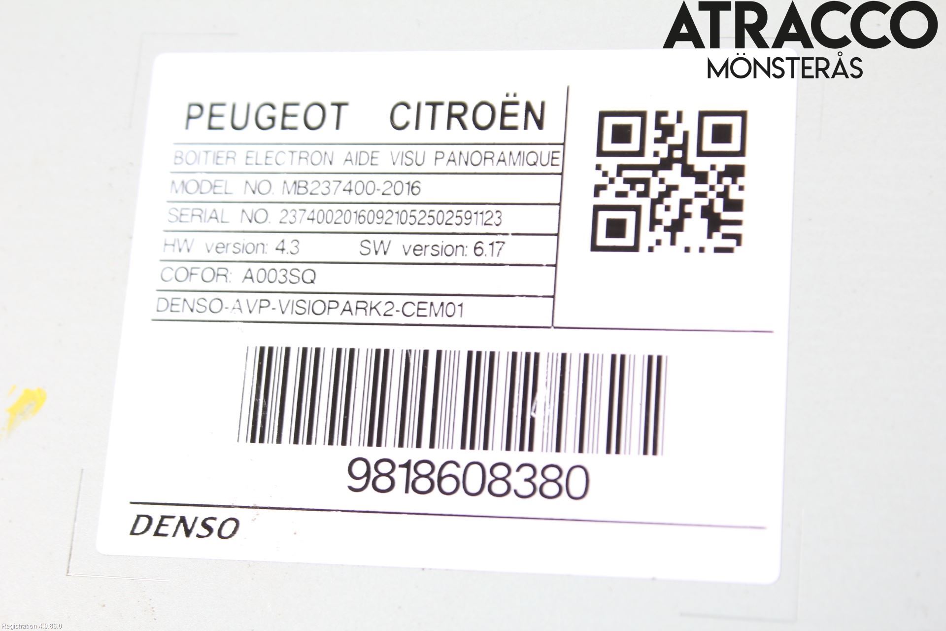 Peugeot 5008 17-24 Styreenhet Øvrig