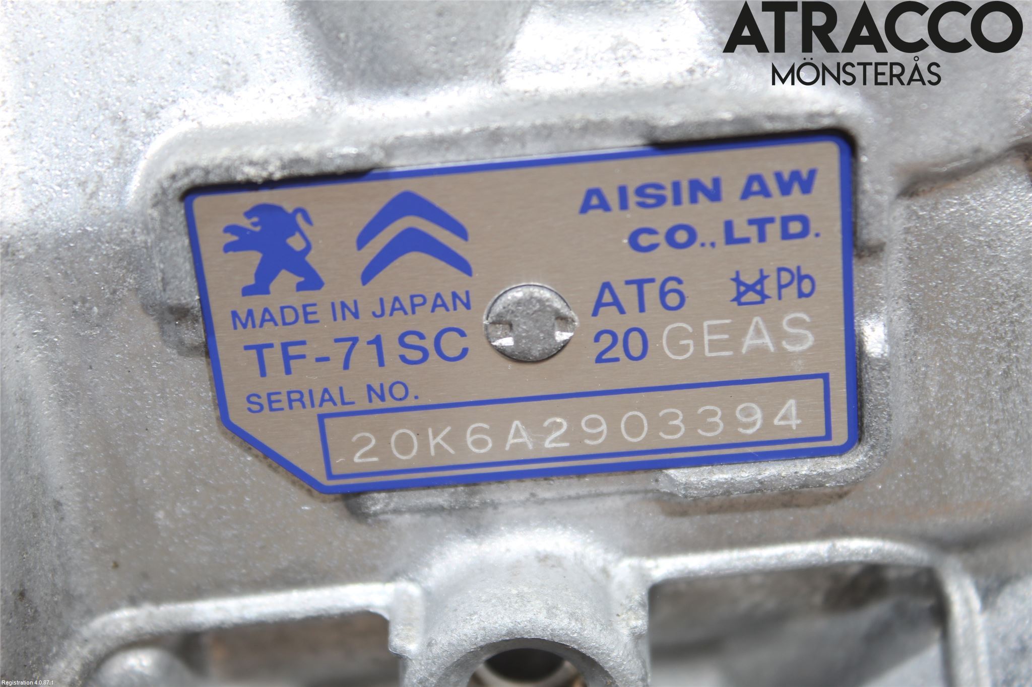 Citroen COTROEN C3 17-24 Gearkasse Automat
