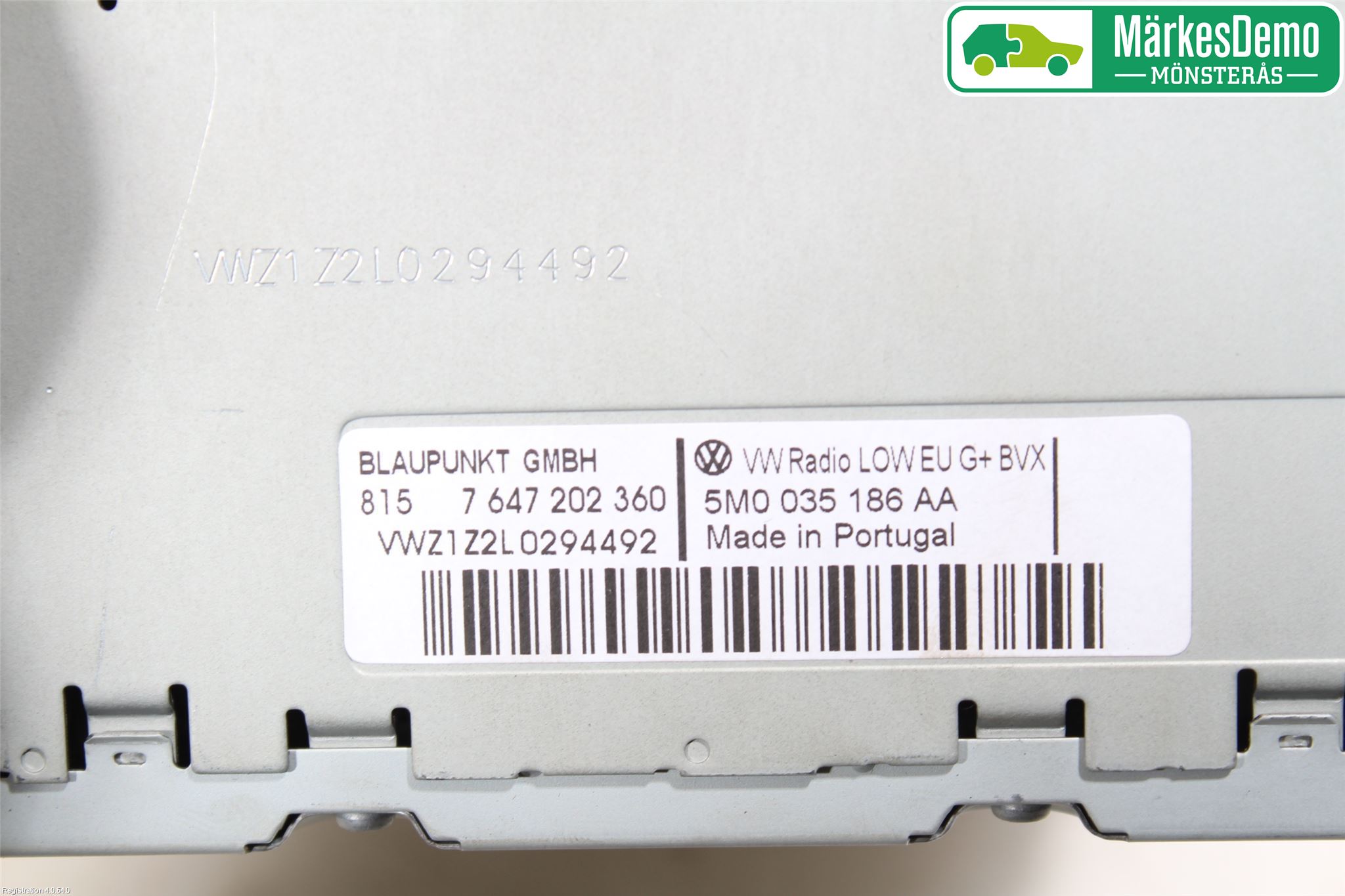 Volkswagen VW TRANSP/CARAVELLE (T5) 04-15 Stereo Radio