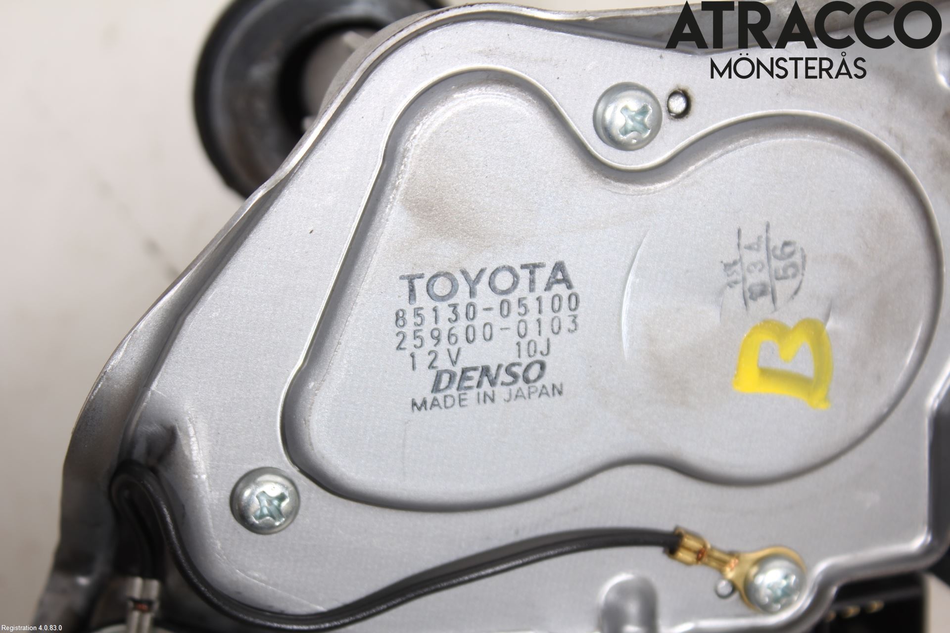 Toyota AVENSIS 07-08 Viskermotor Bakluke