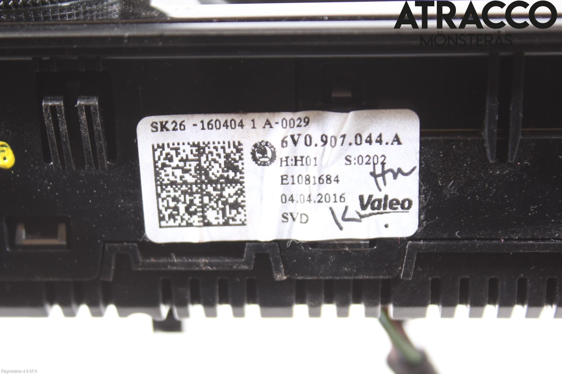 Skoda FABIA 15-21 Varme Ac Betjening-Display