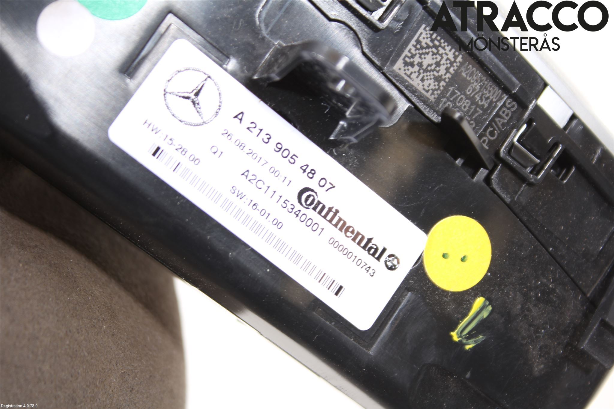 Mercedes-Benz MB E-KLASS (W213) 16-23 Varme Ac Betjening-Display