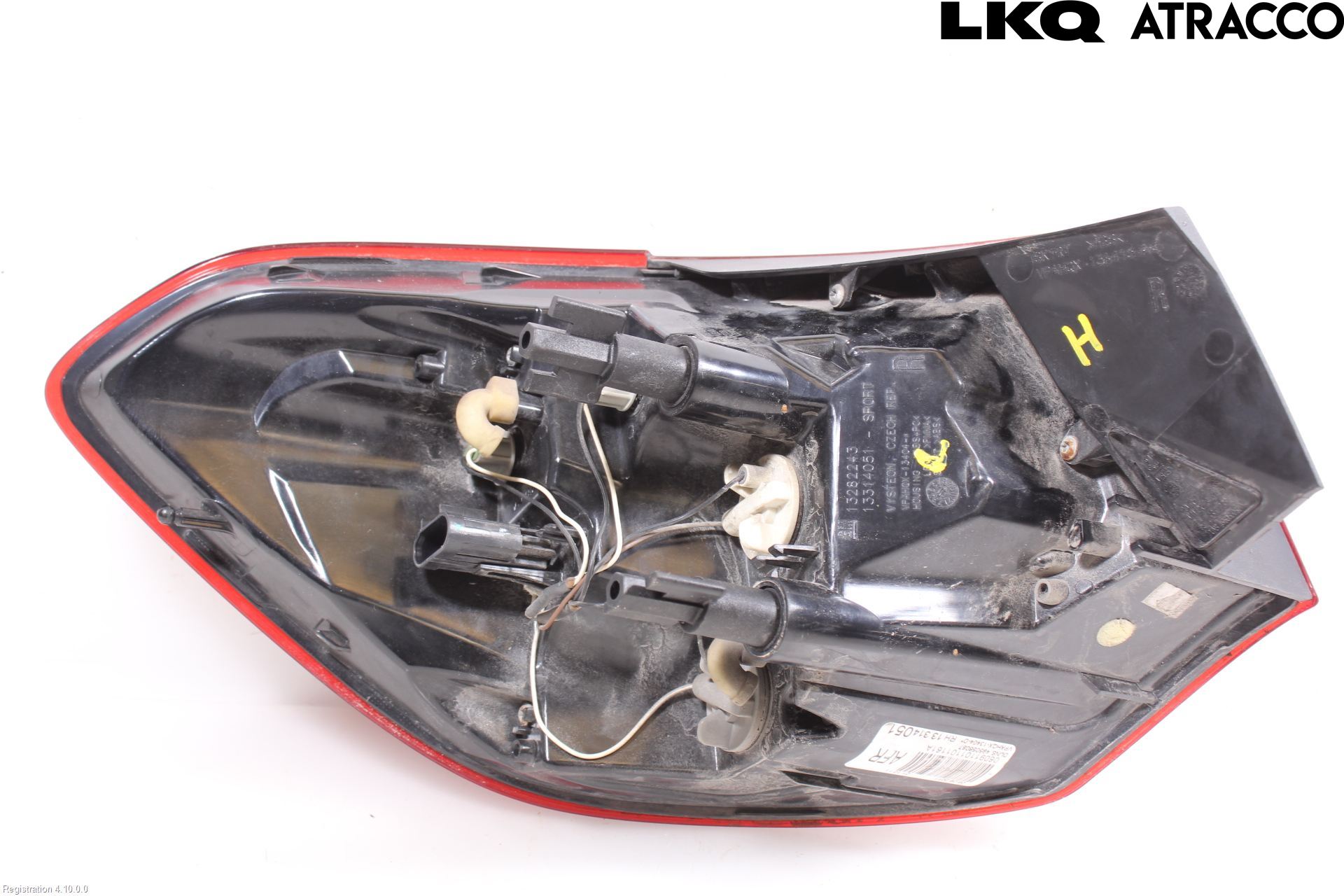 Opel ASTRA J 10-15 Baklykt Høyre