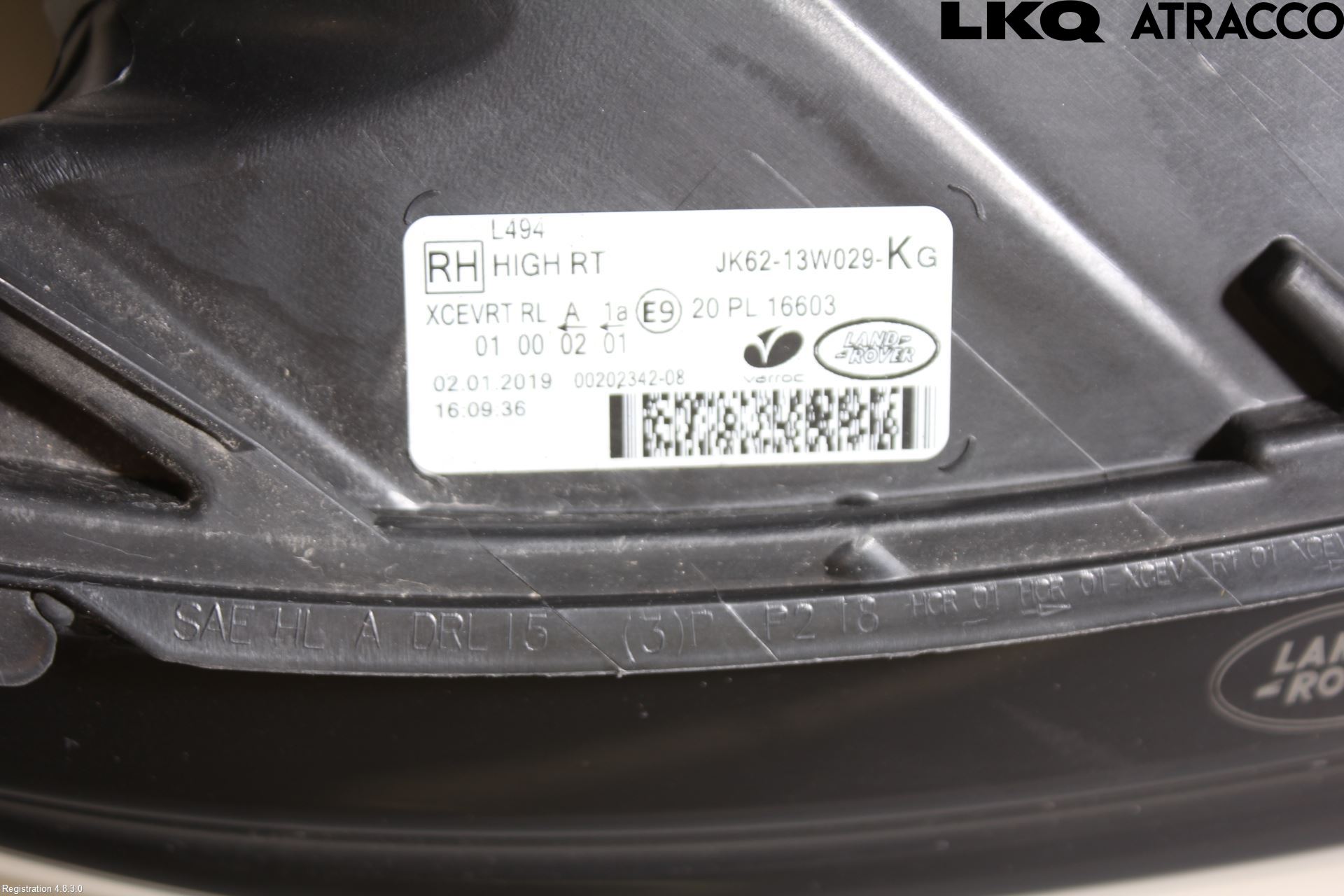 Landrover RANGE ROVER SPORT (L494) 14-22 Frontlykt Høyre