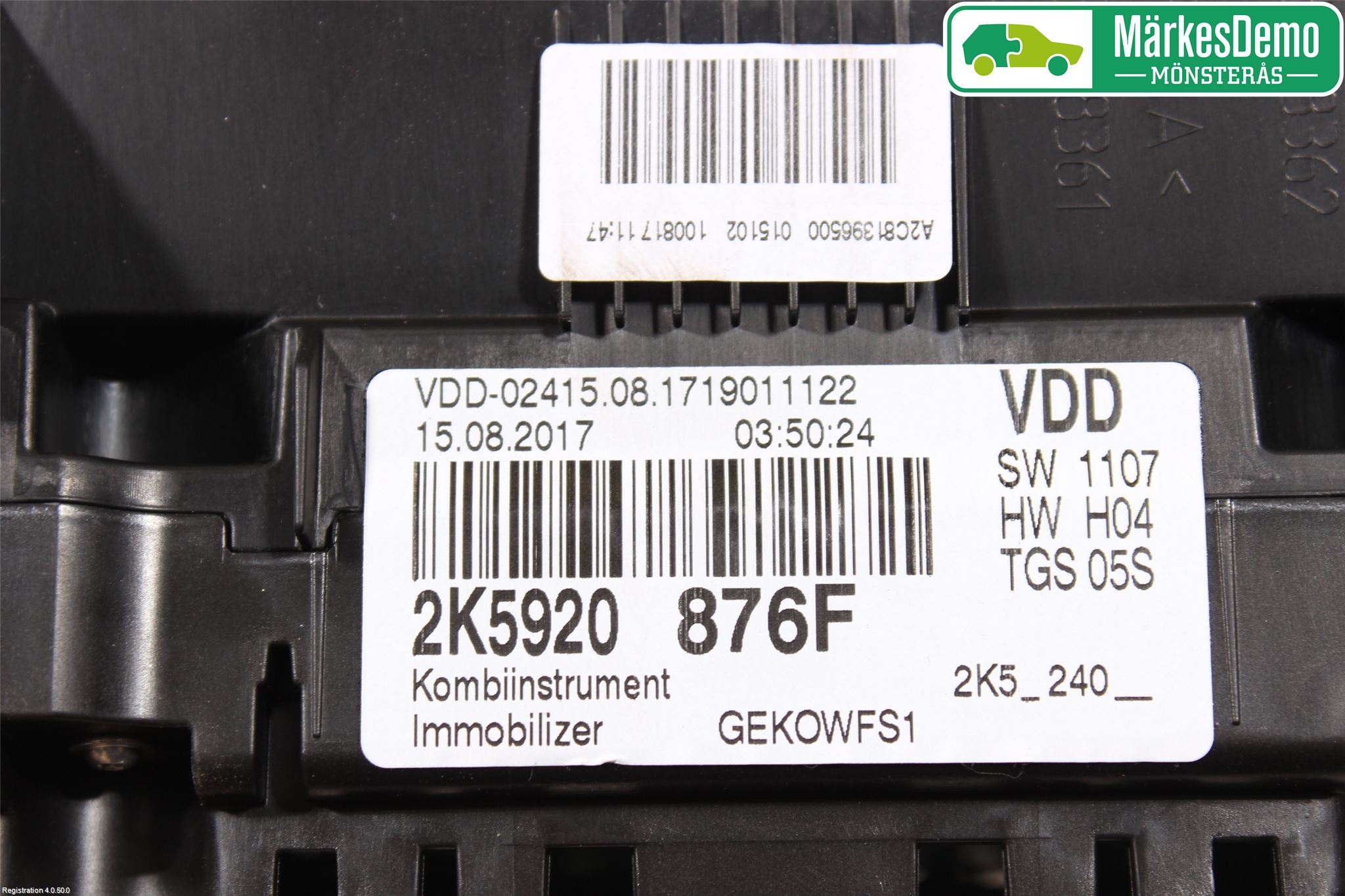 Volkswagen VW CADDY 16-20 Instr Kombinert