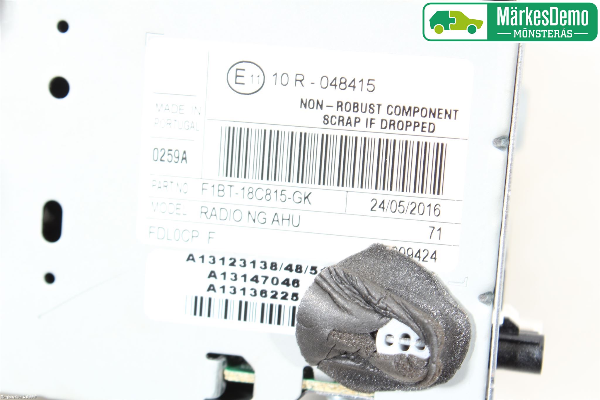 Ford TRANSIT/TOURNEO CONNECT 13-22 Stereo Radio