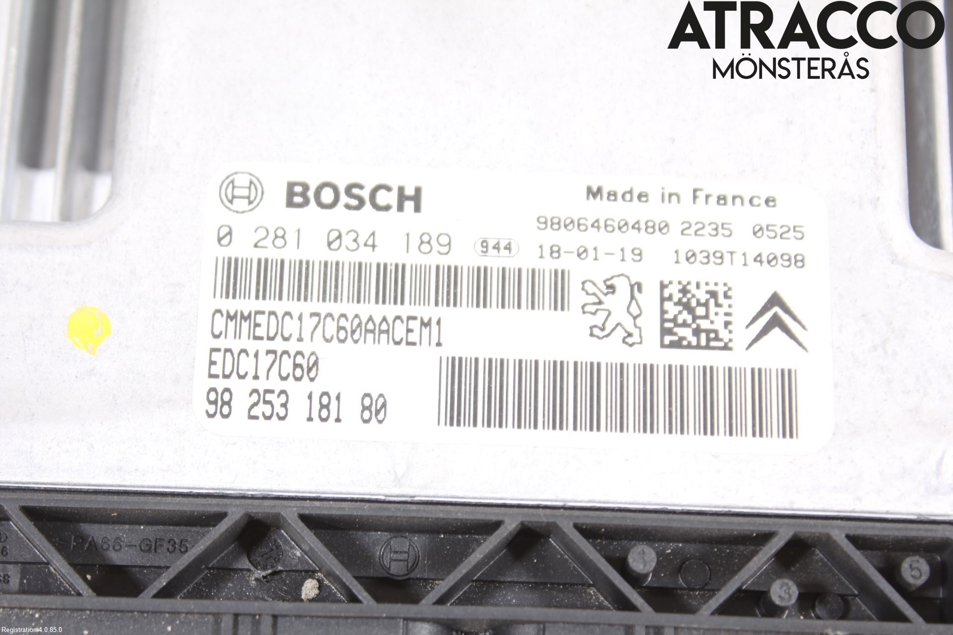Peugeot PARTNER 16-18 Styreenhet Dieselpumpe
