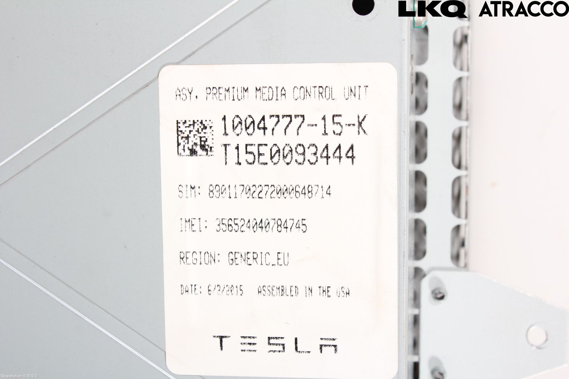 Tesla MODEL S 13- Multifunktionsdisplay