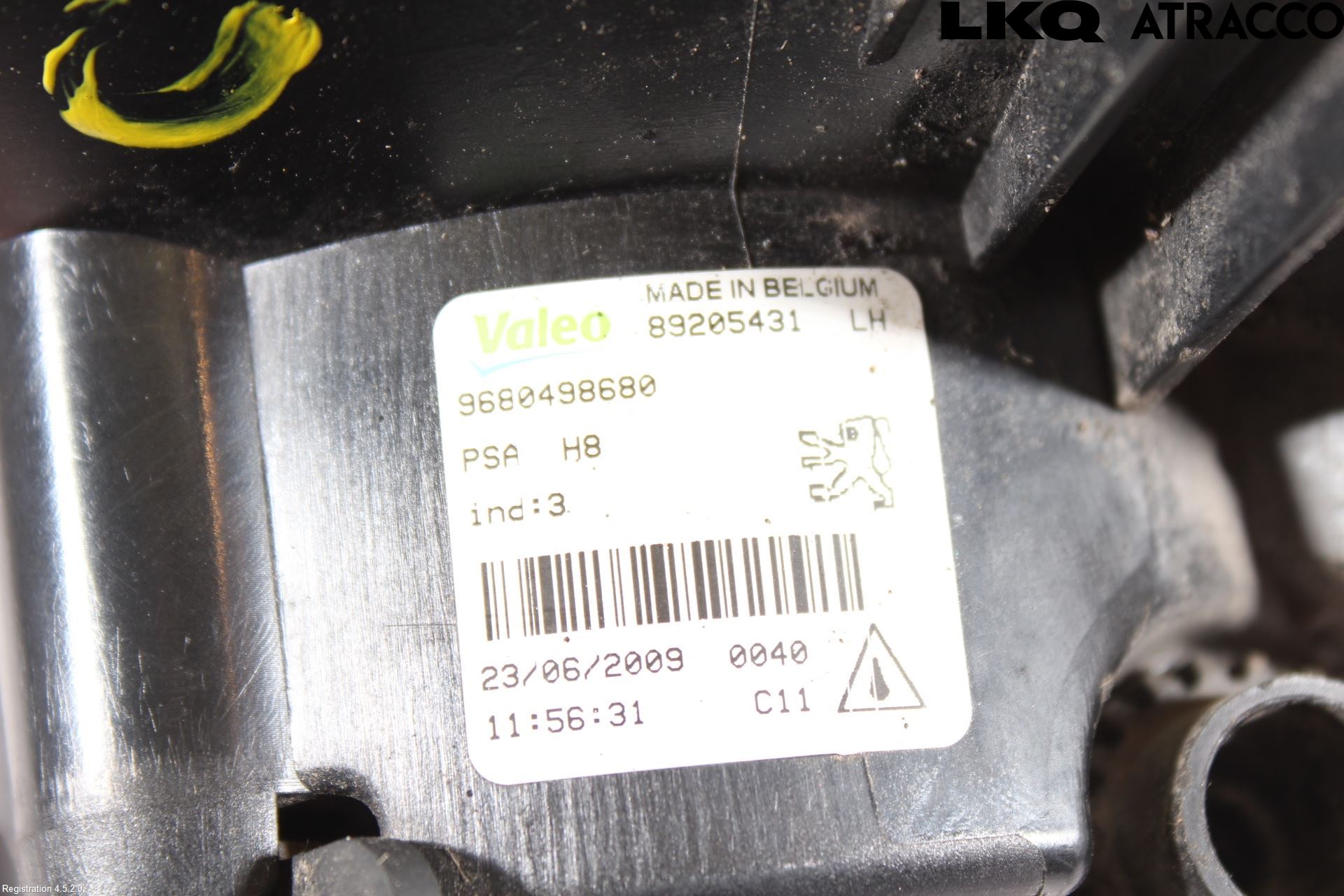 Peugeot 308 08-13 Frontlykt-Kurve-Tåkelys