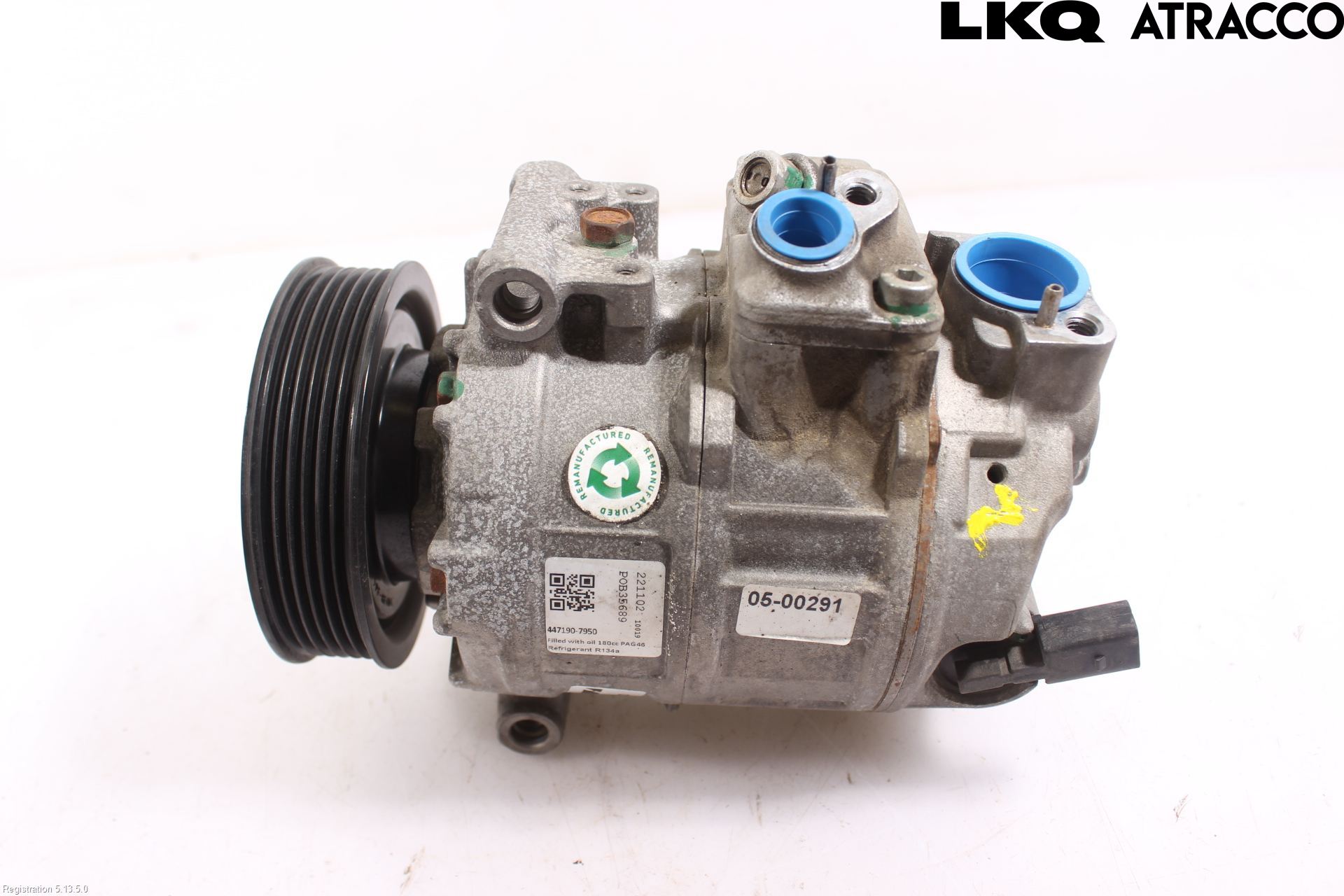 Volkswagen VW GOLF / E-GOLF VII 13-20 Varme Ac Kompressor