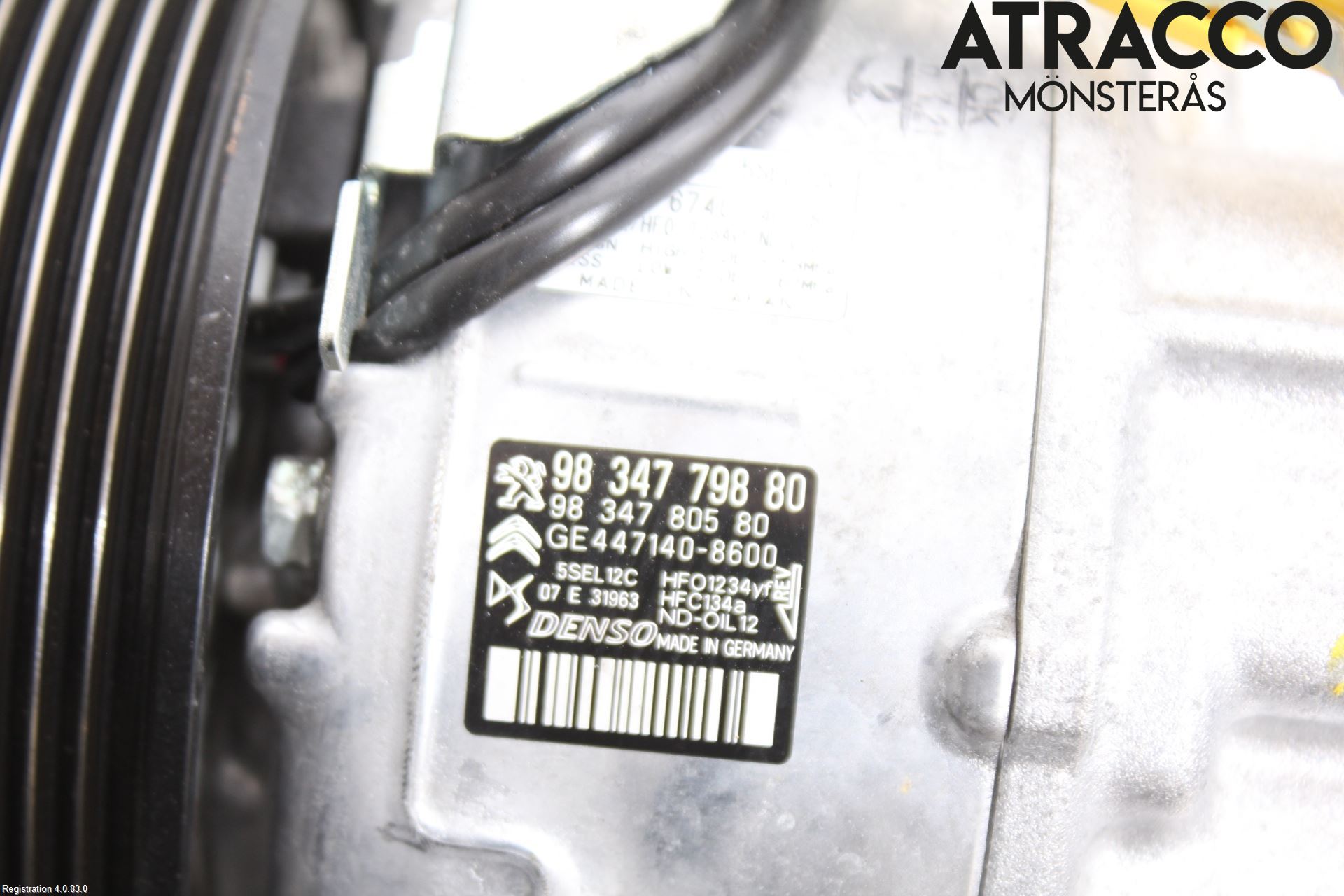 Opel CORSA F, CORSA-E 20- Varme Ac Kompressor