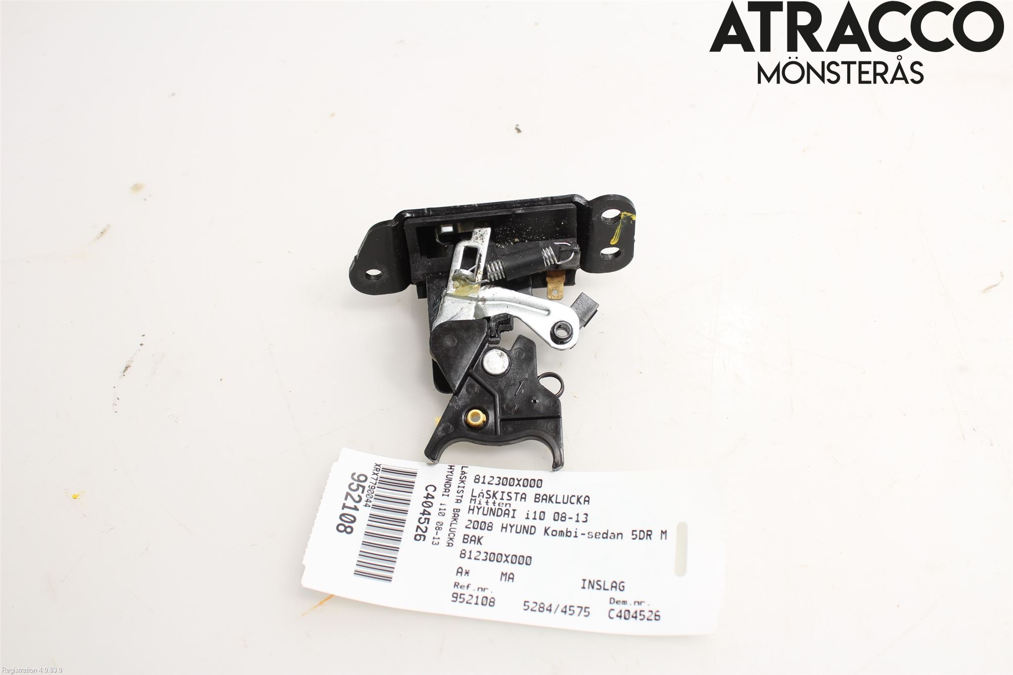 Hyundai i10 PA 08-13 Bakluke-Lokk Låsekasse