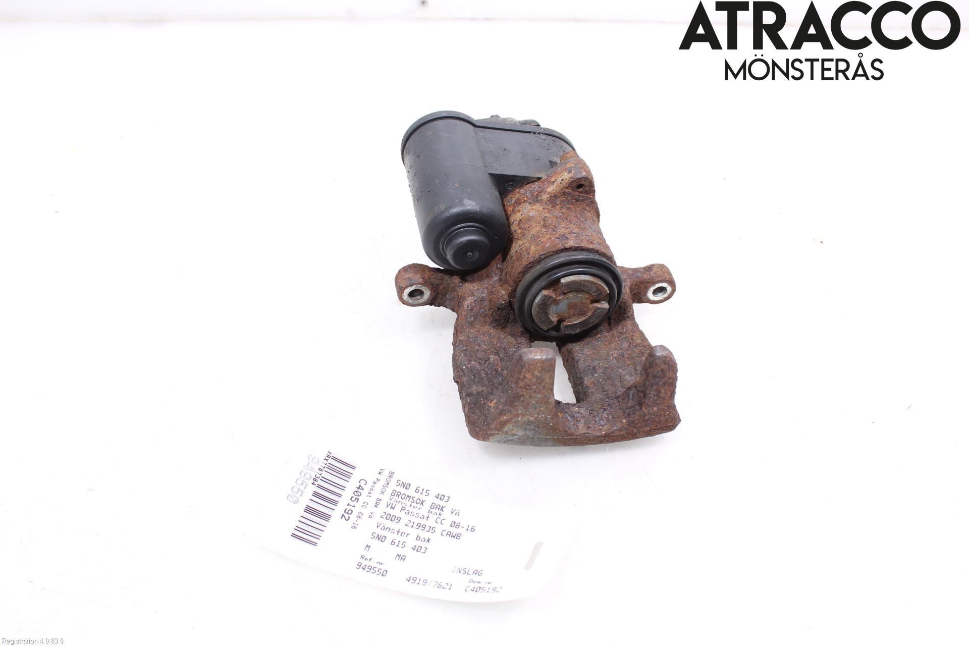 Volkswagen VW PASSAT CC 08-16 Bremsecaliper Bak Venstre