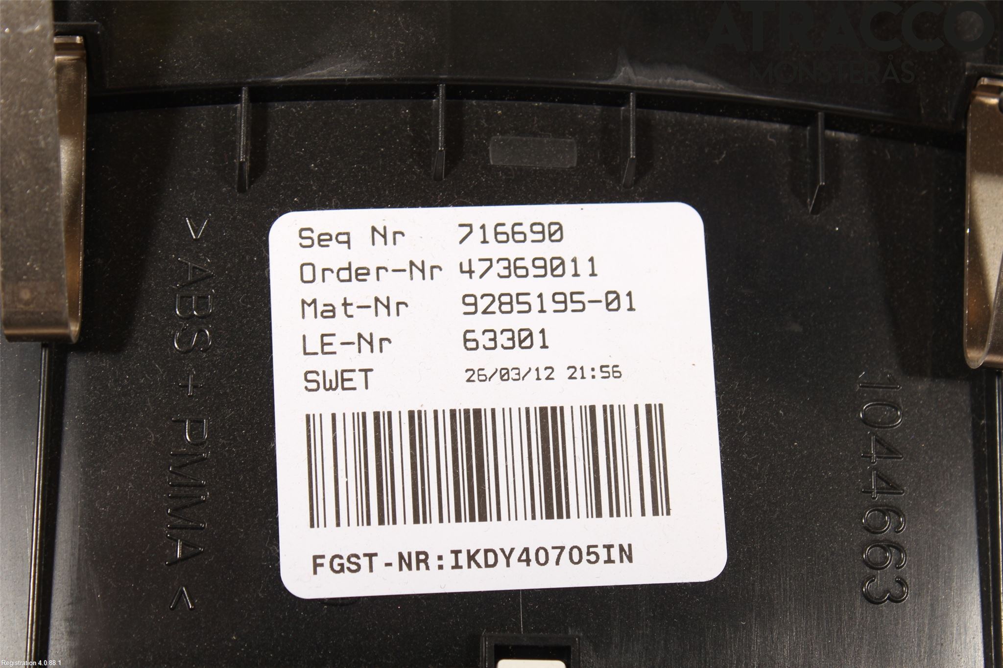 BMW 5 F10/F11/F18 09-17 Instr Kombinert