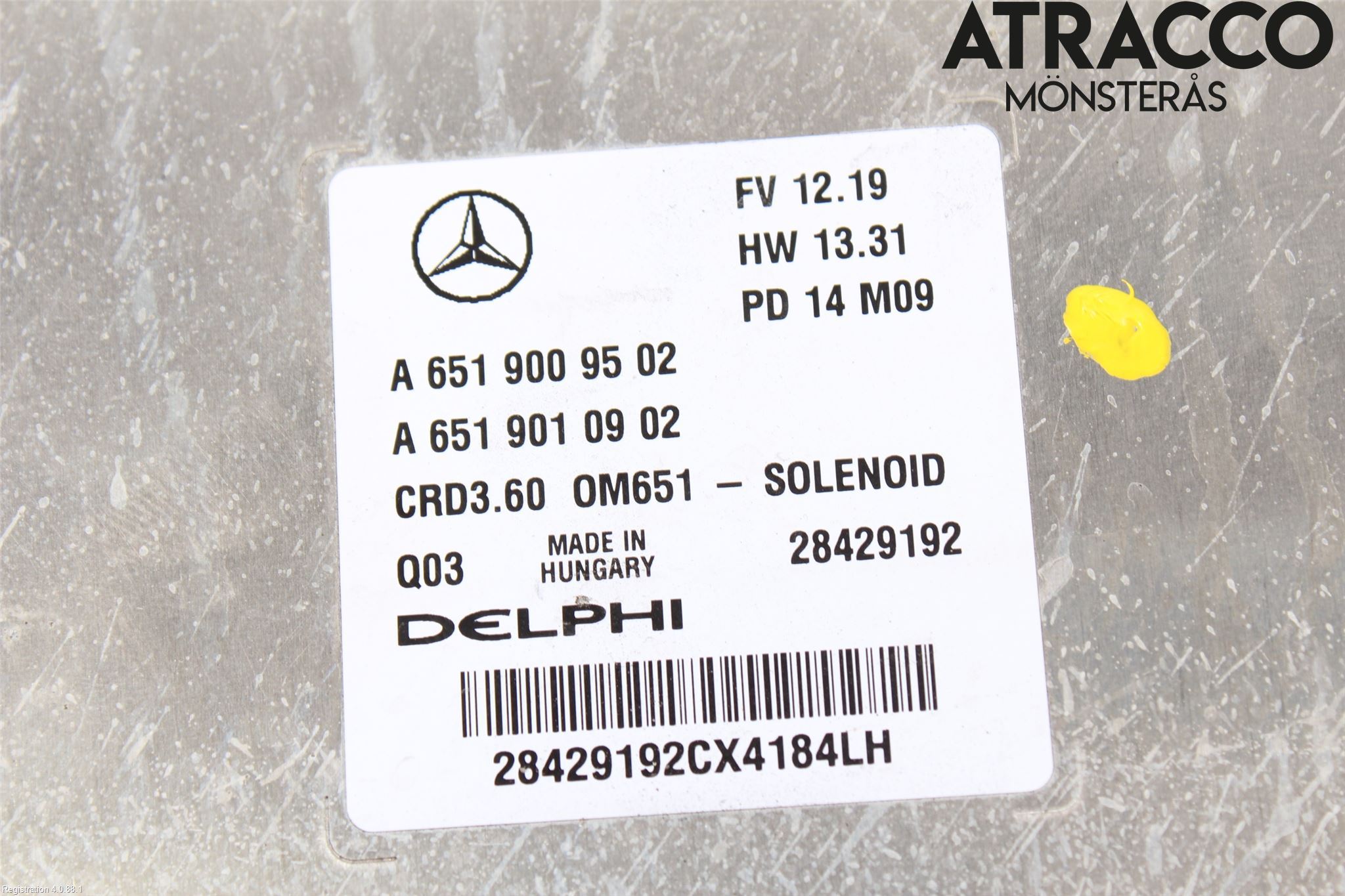Mercedes-Benz MB A-KLASS (W176) 13-18 Styreenhet Dieselpumpe
