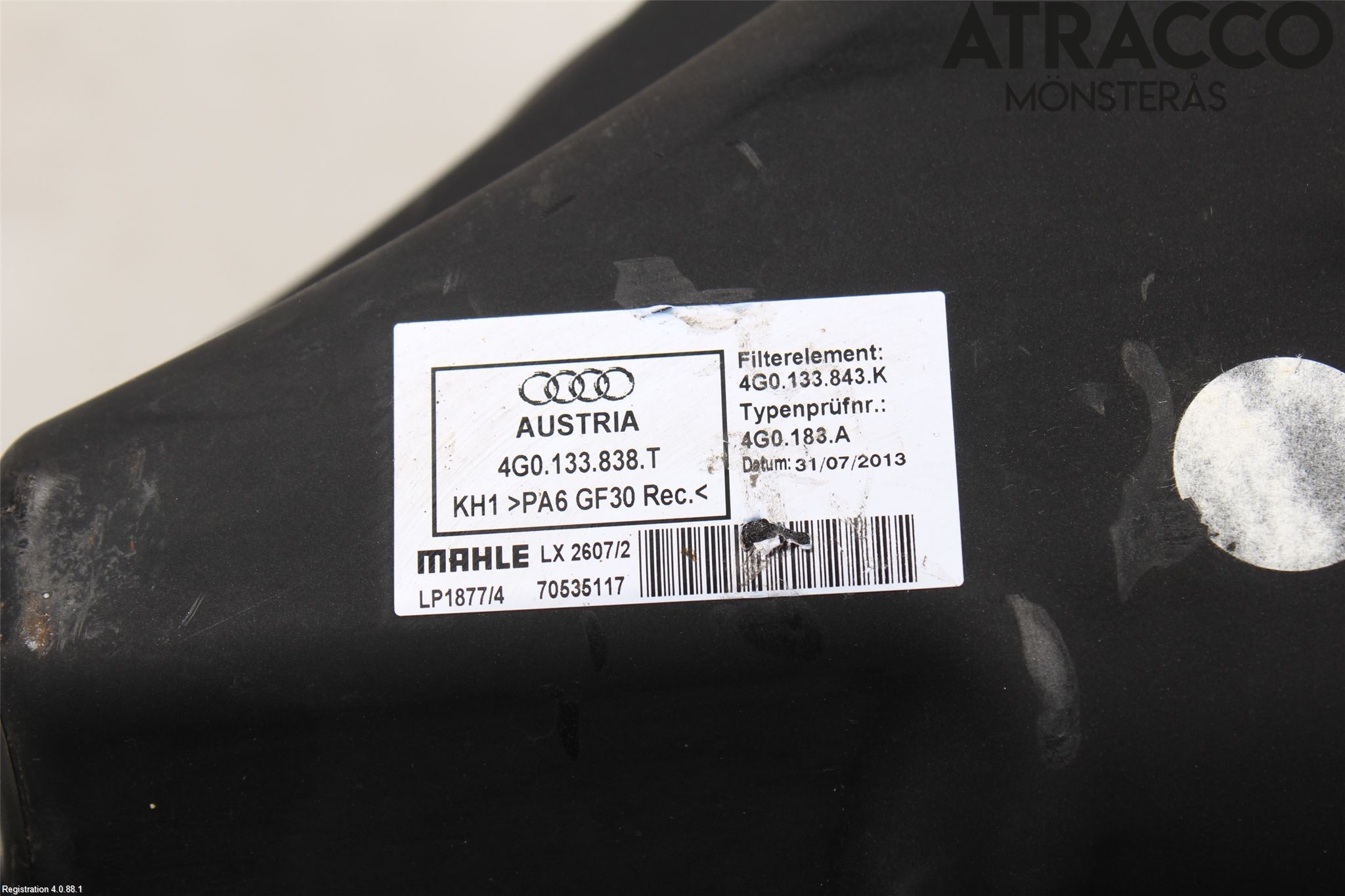 Audi A6/S6 4G 11-18 Luftfilter Boks