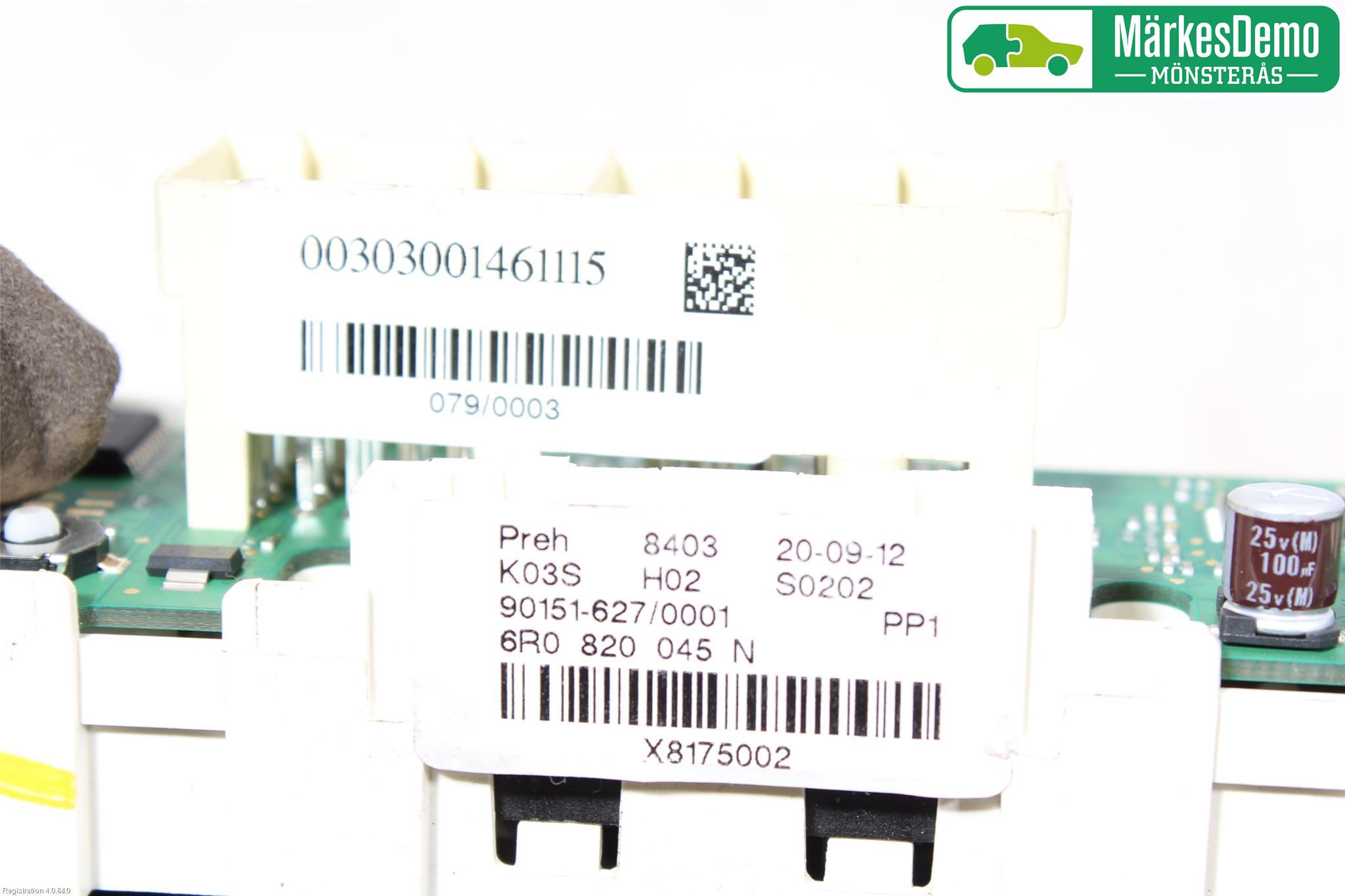 Volkswagen VW POLO 10-17 Varme Ac Betjening-Display