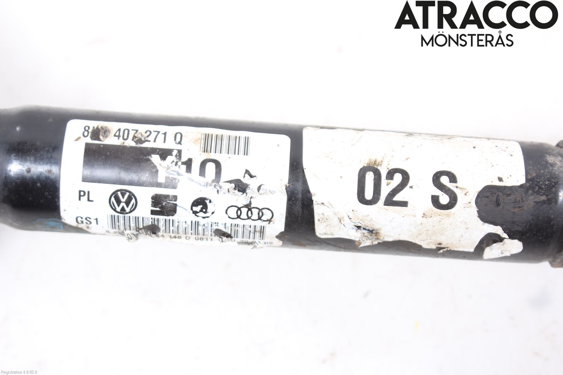 Audi A4/S4 08-11 Drivaksel Foran Kompl Høyre