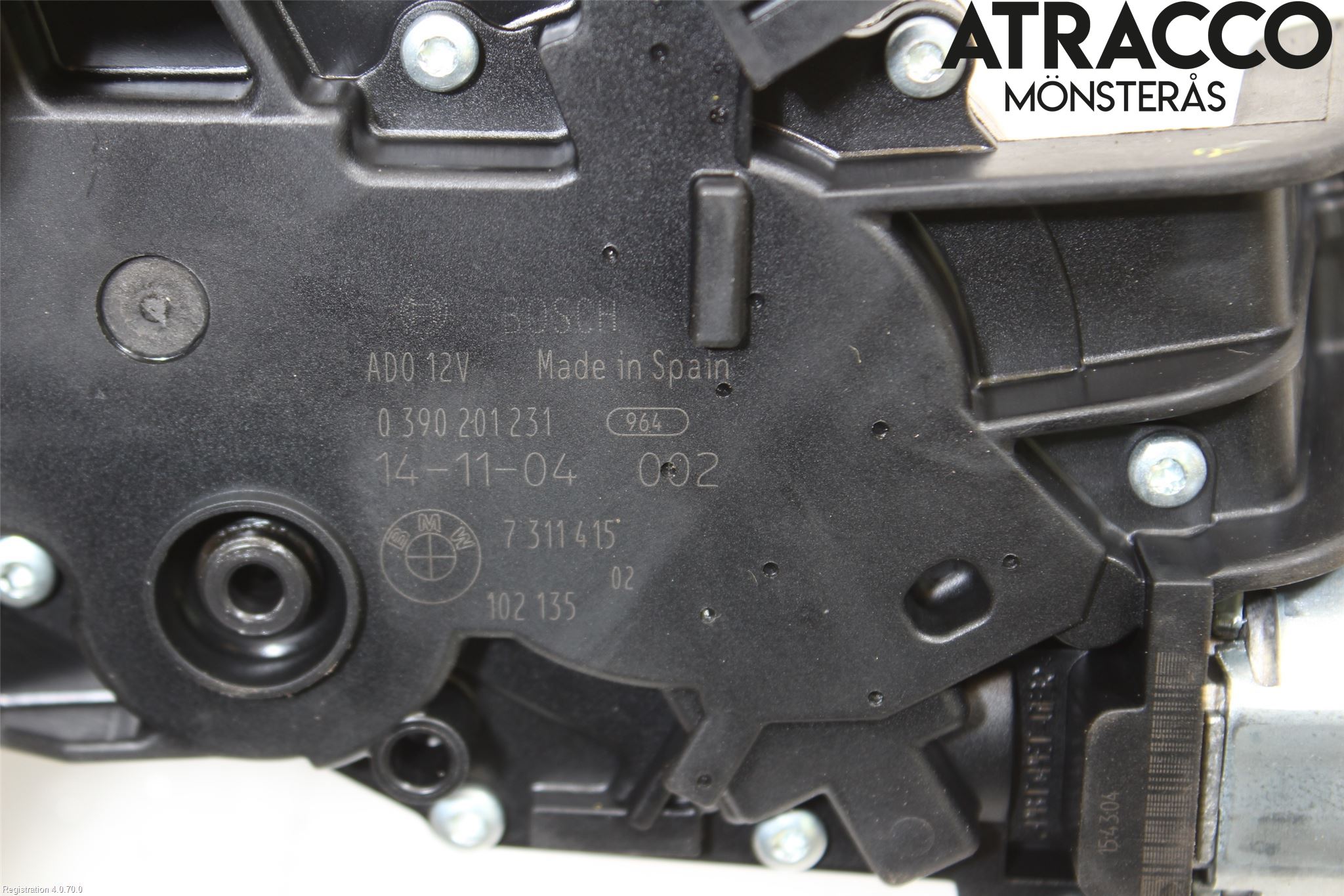 BMW 3 F30/F31/F80 12-19 Viskermotor Bakluke
