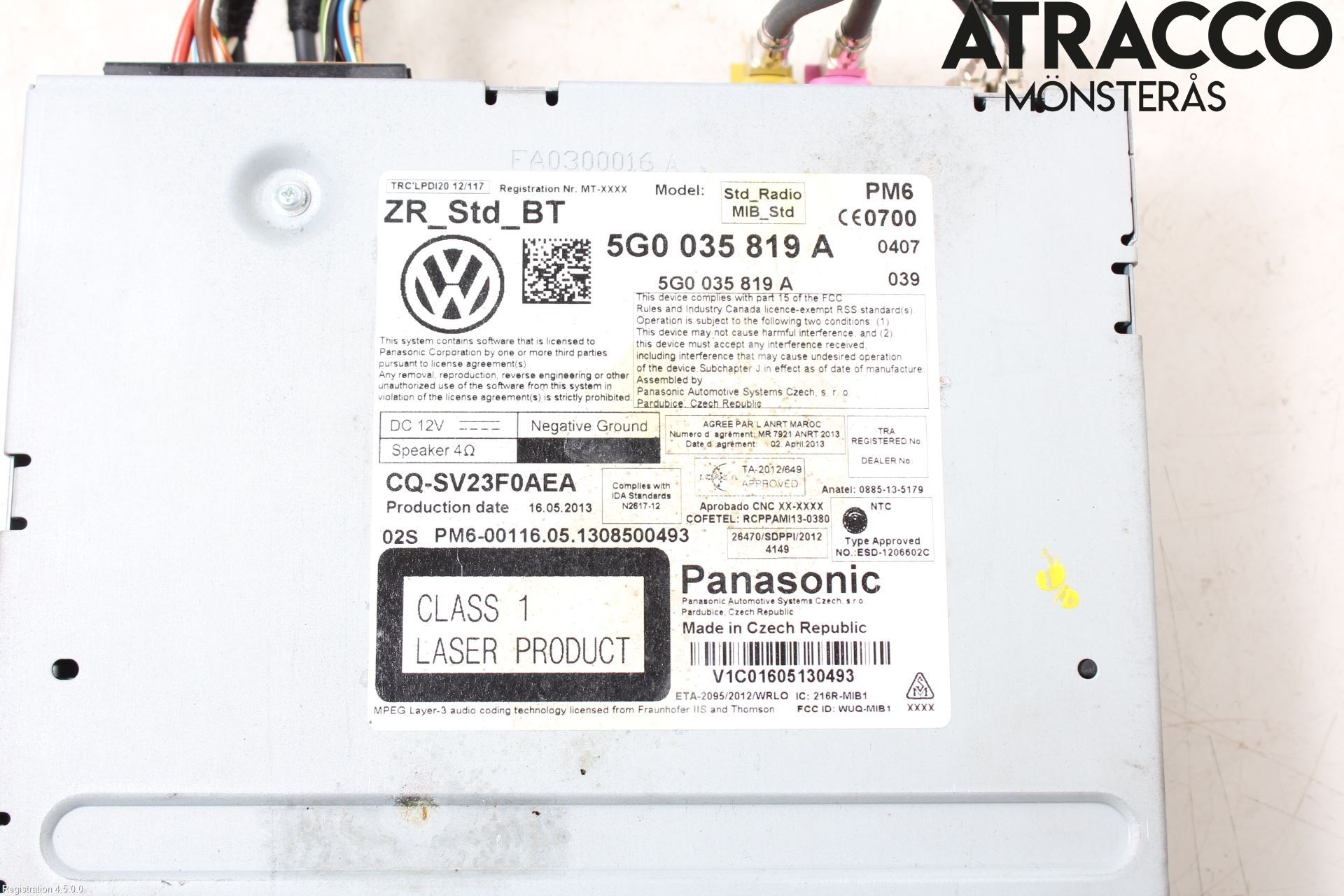 Volkswagen VW GOLF / E-GOLF VII 13-20 Stereo Radio