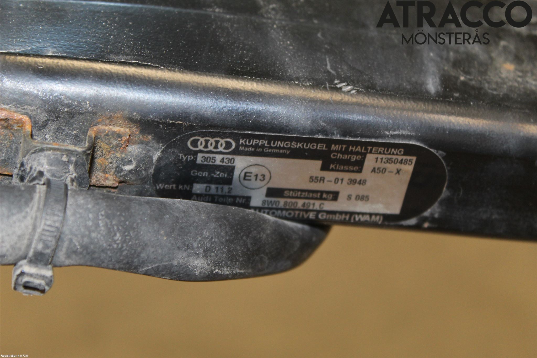Audi A4/S4 B9 16-19 Tilhengerfeste