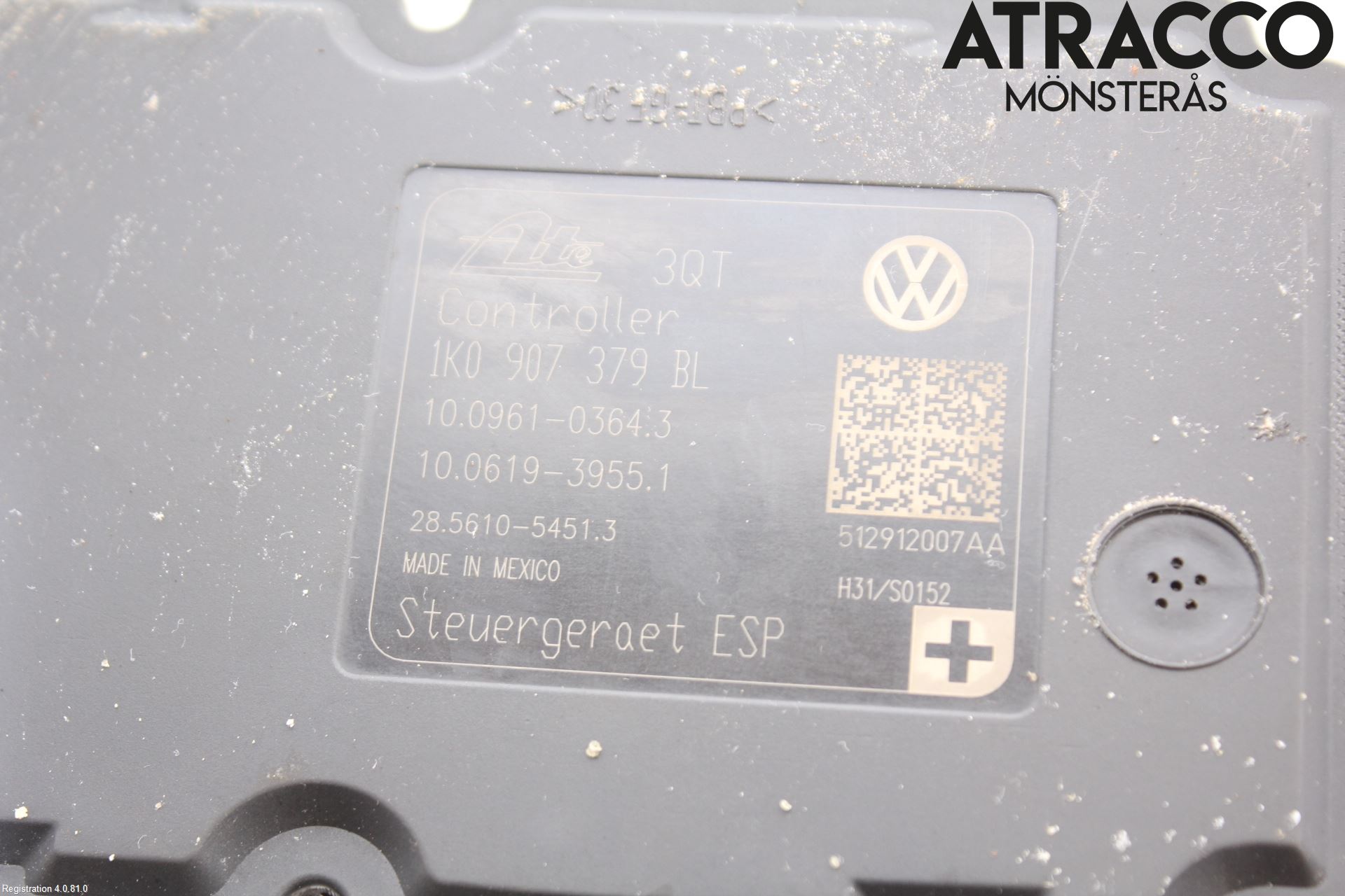 Volkswagen VW GOLF VI 09-13 Abs Hydraulikkaggregat