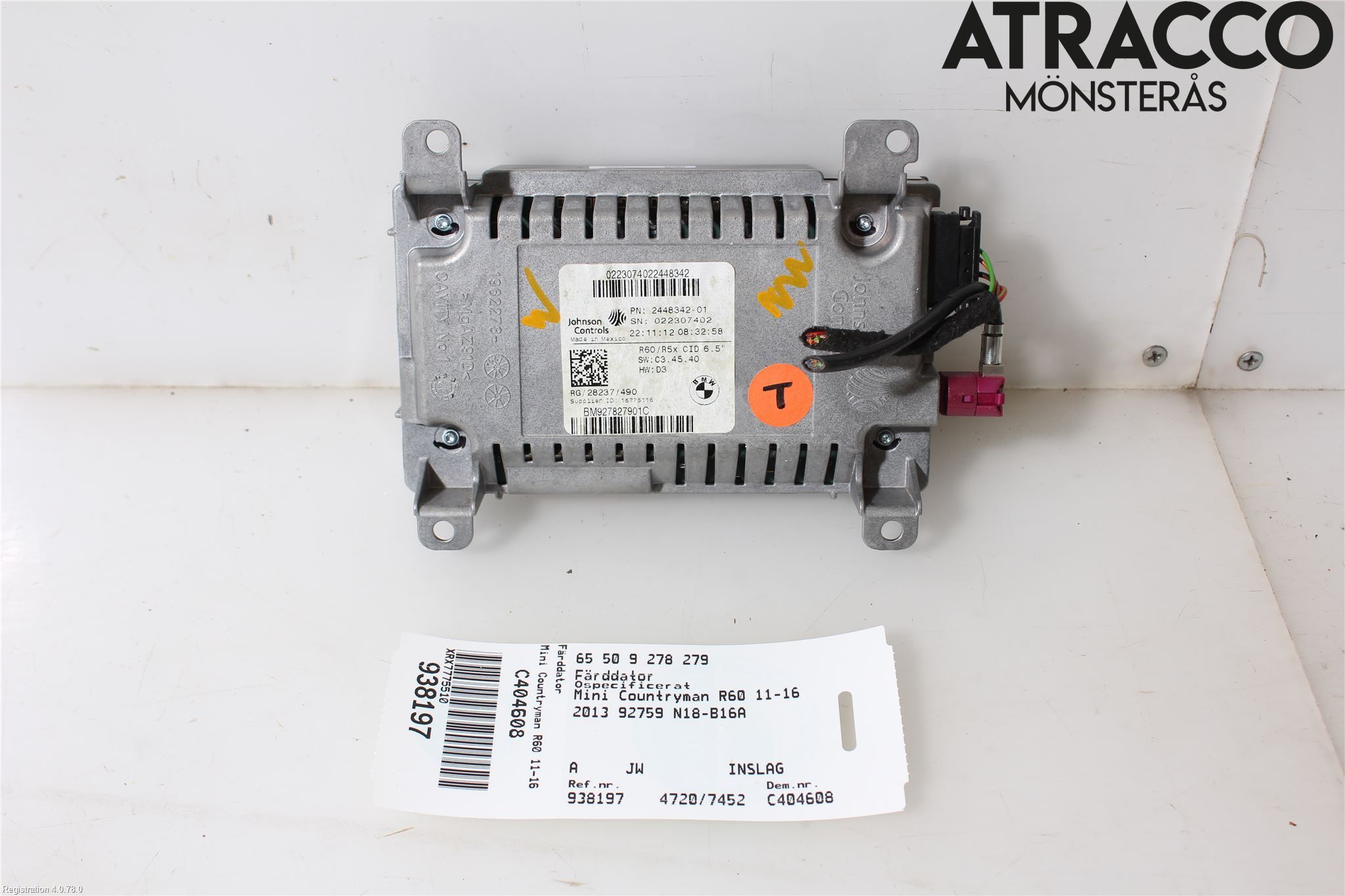 Mini COUNTRYMAN R60 11-16 Kjørecomputer