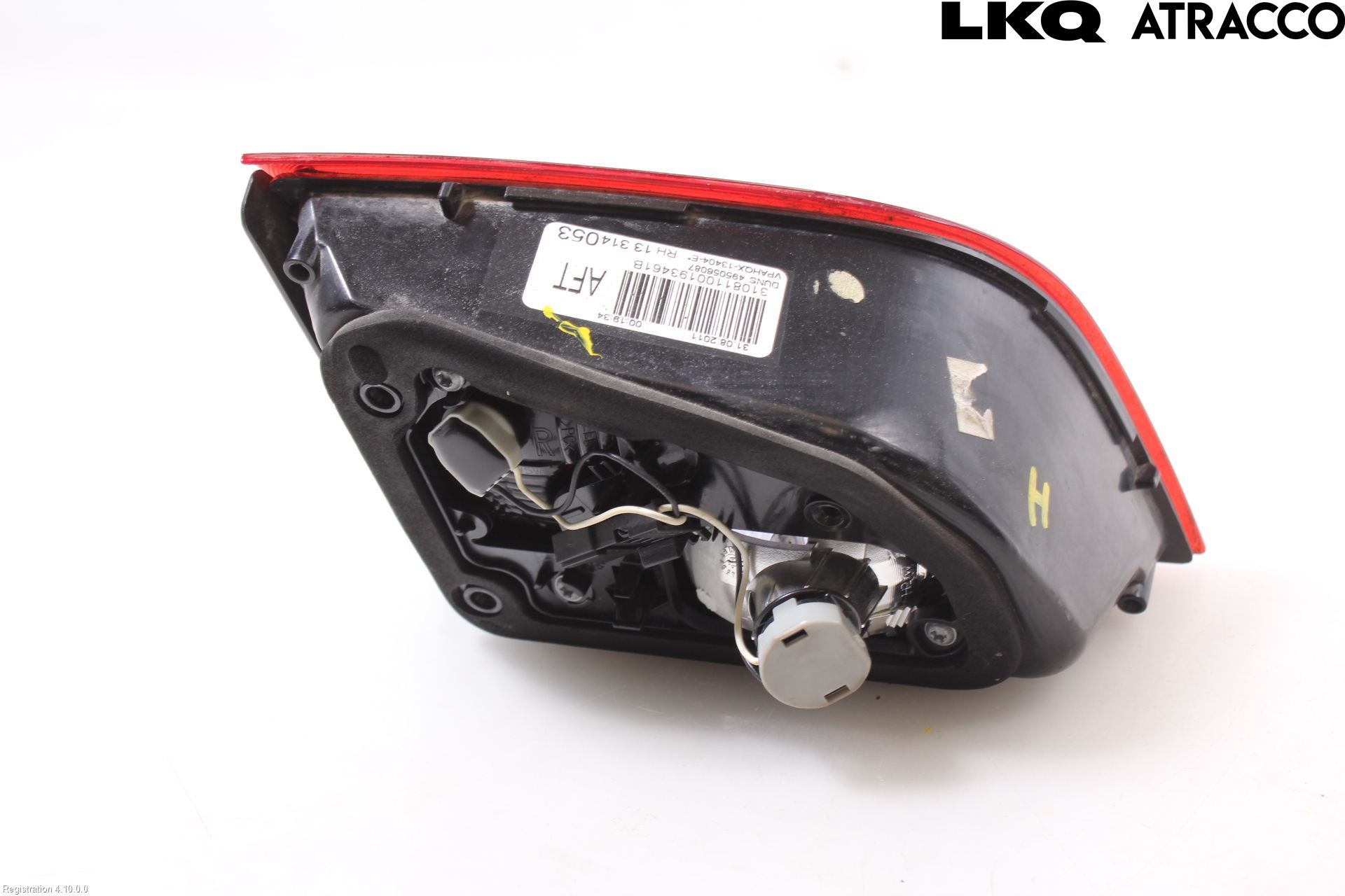Opel ASTRA J 10-15 Baklykt Høyre  På Luke(Indre)