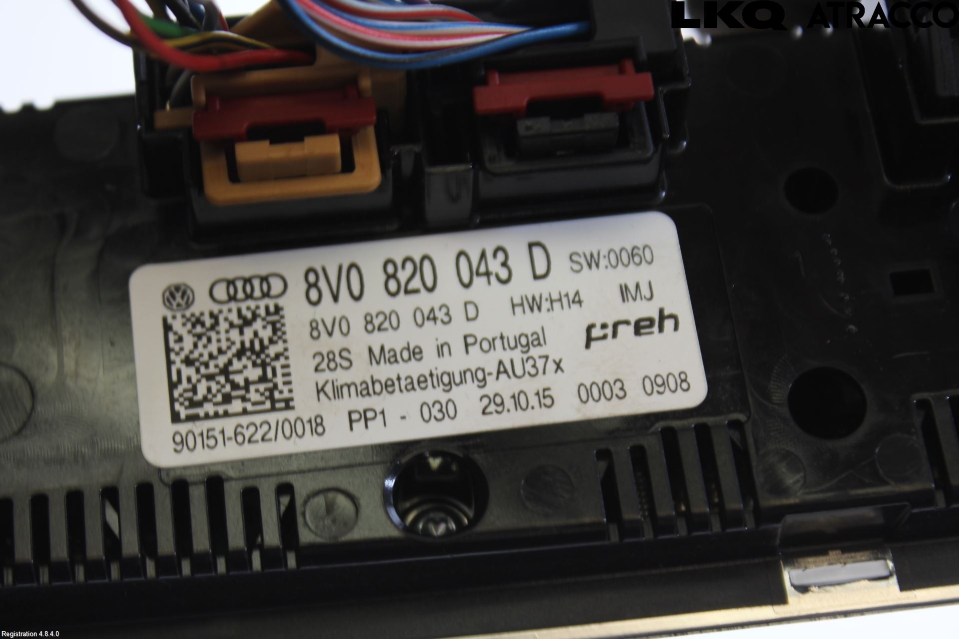 Audi A3/S3 8V 13-20 Varme Ac Betjening-Display