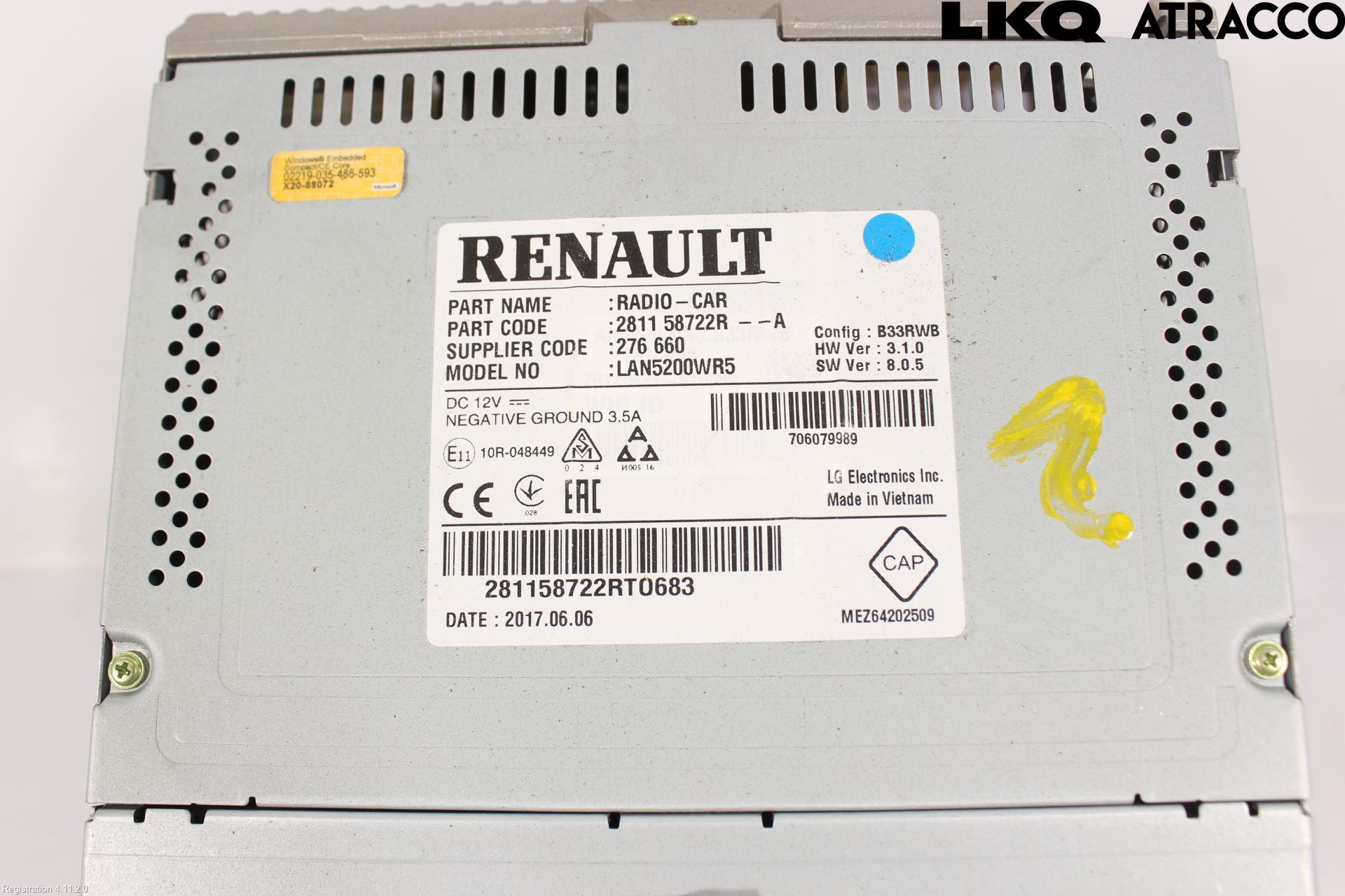 Opel VIVARO 15-19 Stereo Radio Med Cd