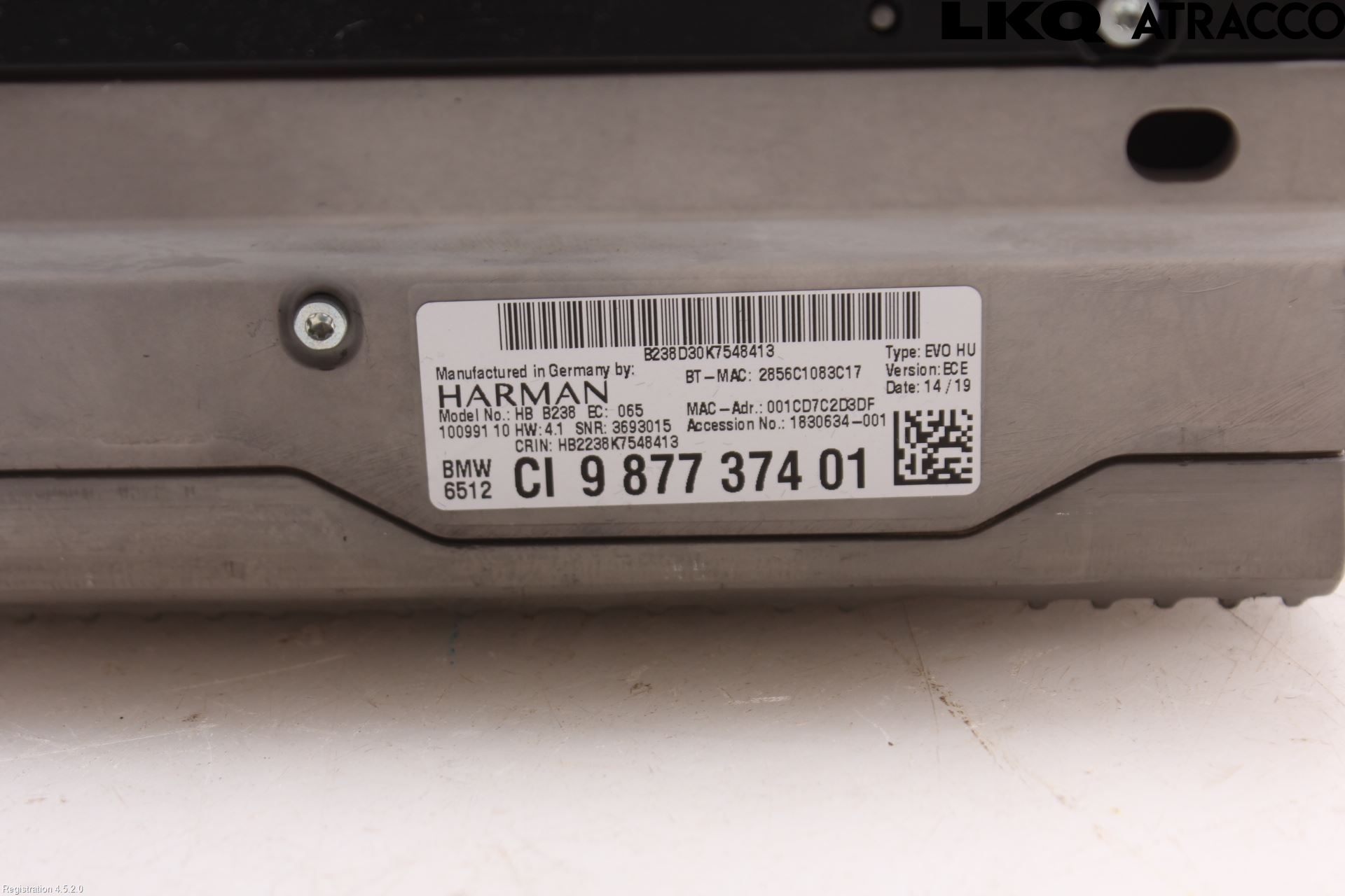 BMW 5 G30/G31/F90 17-23 Stereo Radio Med Cd