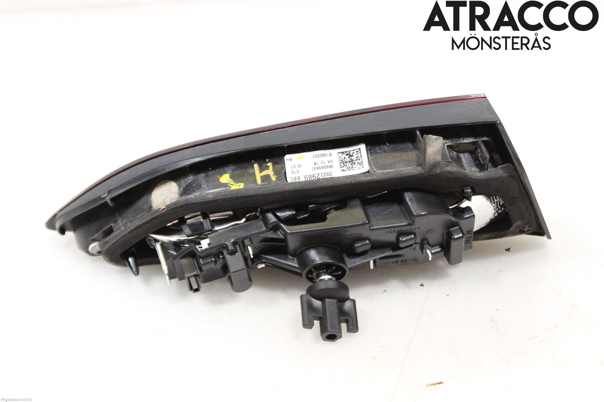Opel ASTRA K 16-22 Baklykt Høyre  På Luke(Indre)