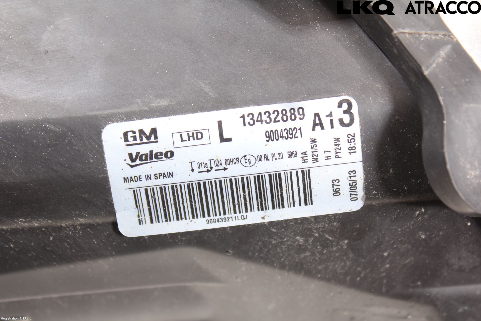 Opel CORSA D 07-14 Frontlykt Venstre