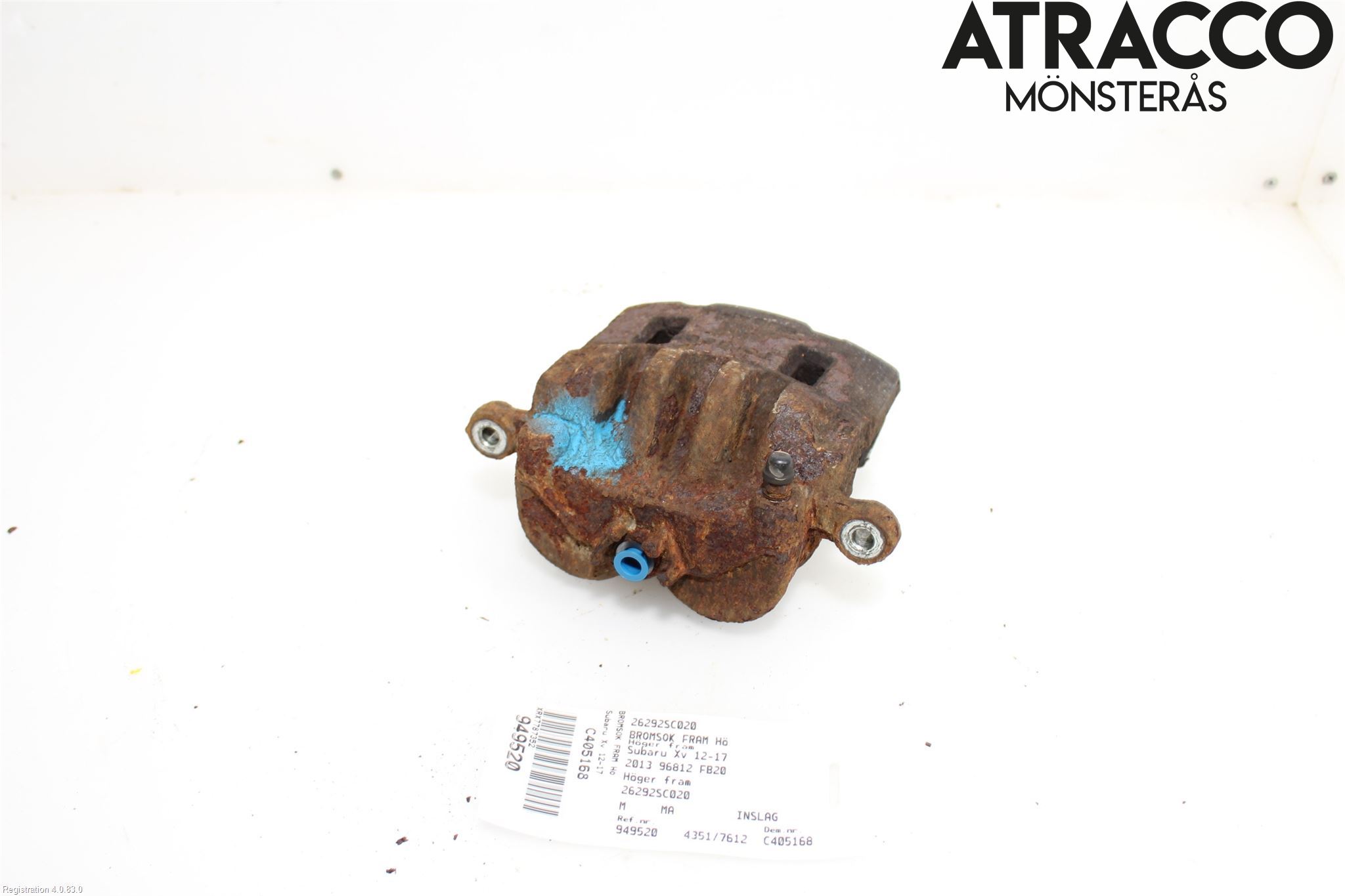 Subaru XV 12-17 Bremsecaliper Foran Høyre