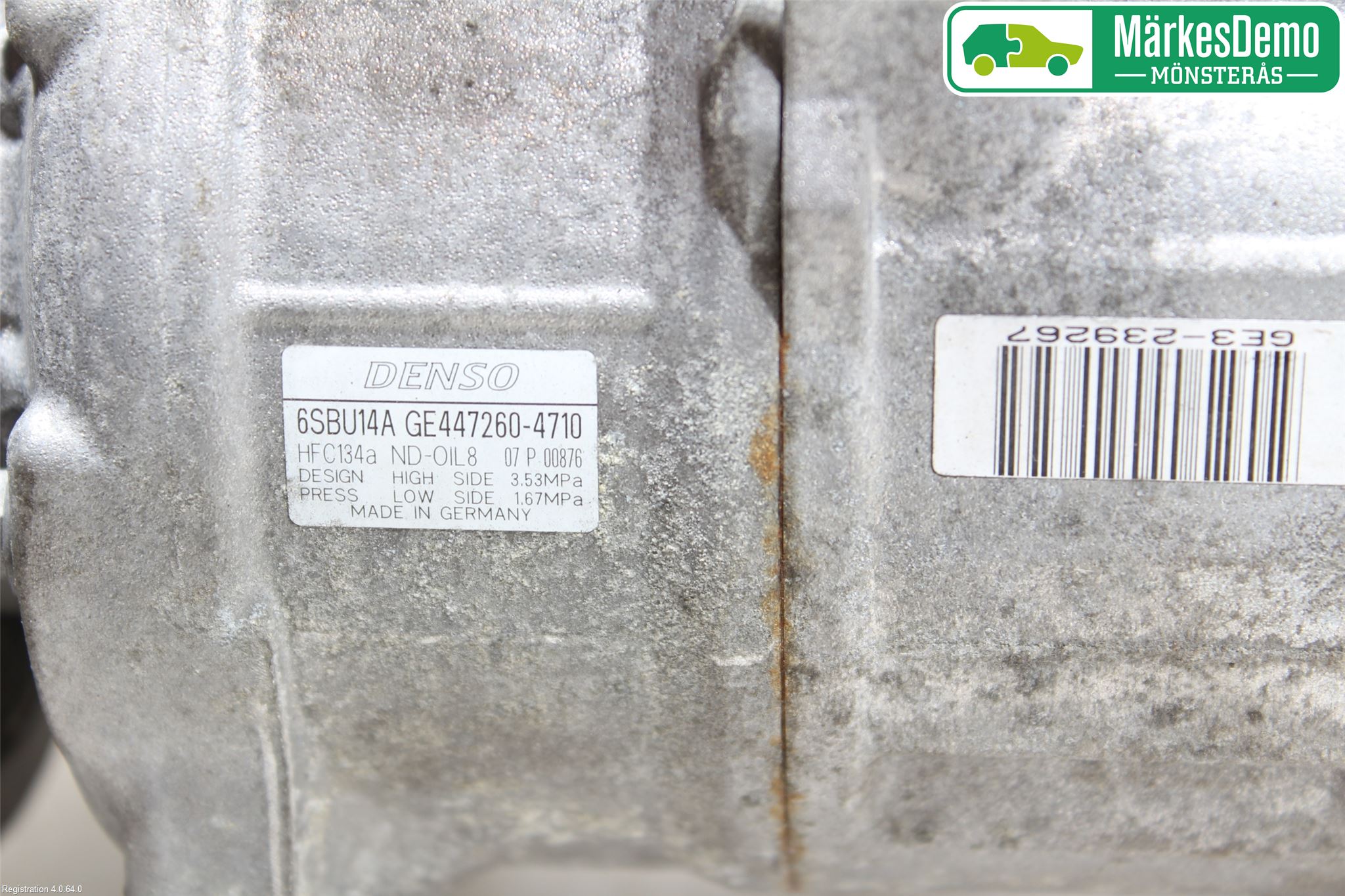 BMW 3 F30/F31/F80 12-19 Varme Ac Kompressor